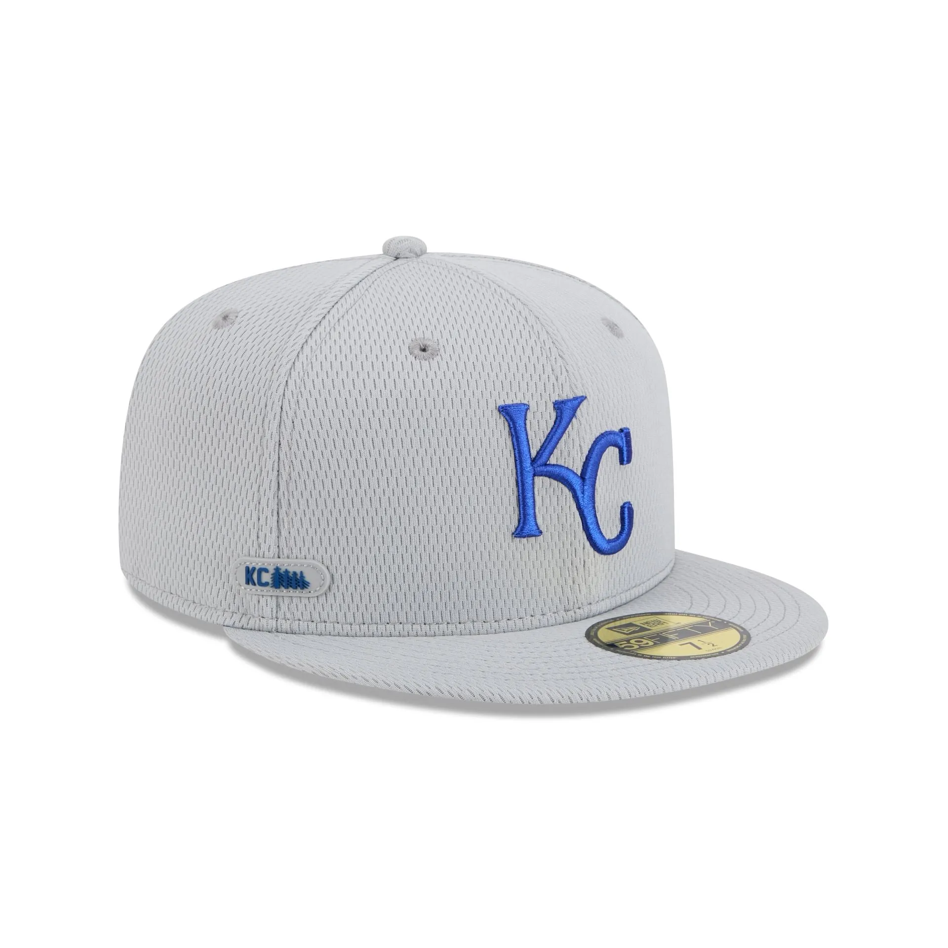 Kansas City Royals 2025 Clubhouse Gray 59FIFTY Fitted Hat sold by New Era
