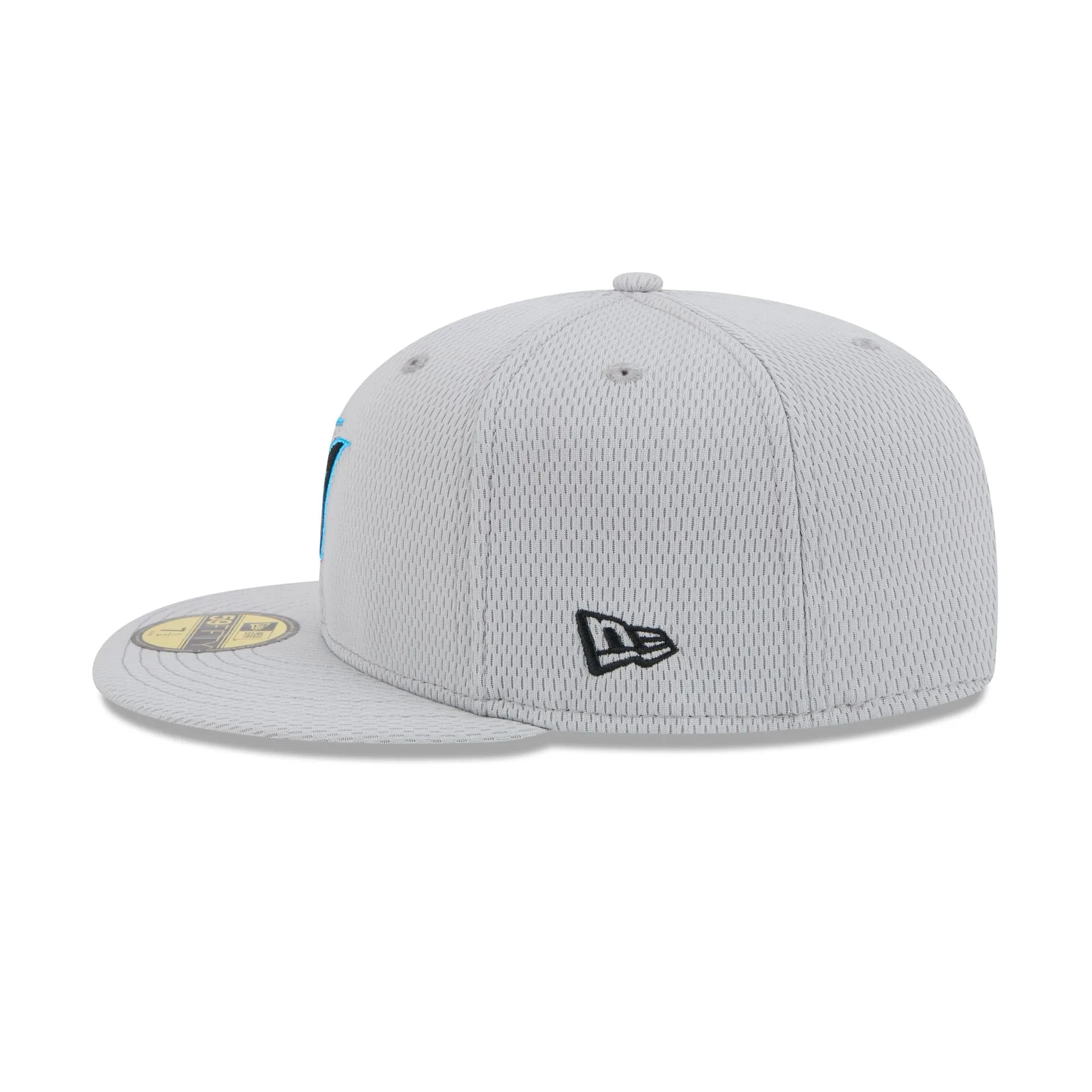 Miami Marlins 2025 Clubhouse Gray 59FIFTY Fitted Hat sold by New Era product image thumbnail 5