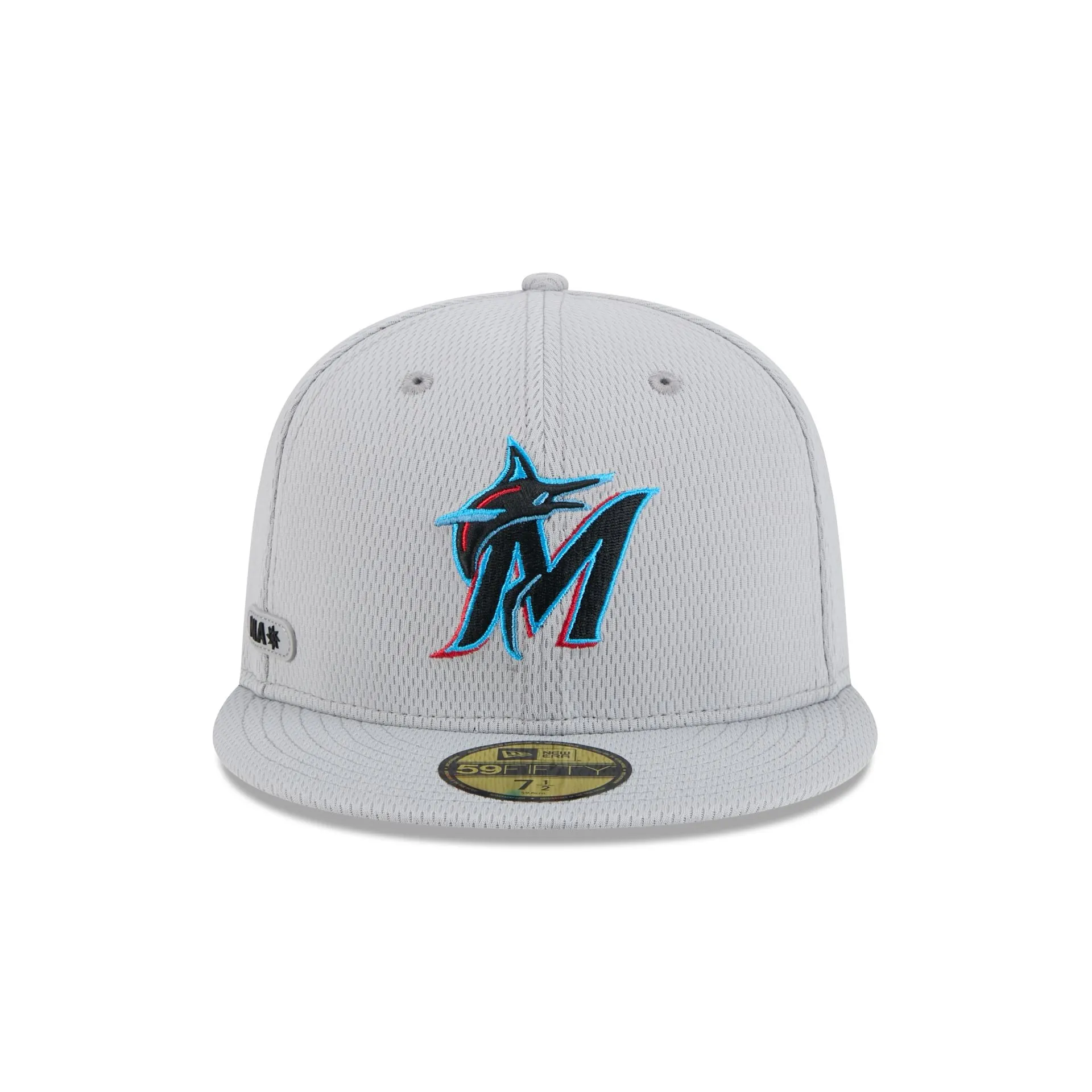 Miami Marlins 2025 Clubhouse Gray 59FIFTY Fitted Hat sold by New Era product image thumbnail 2