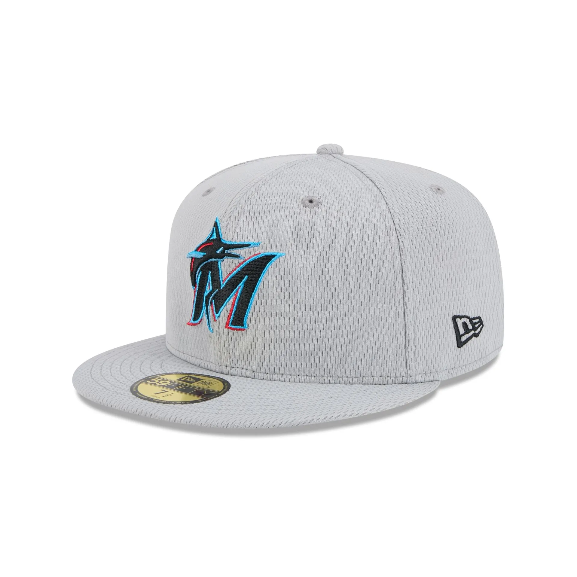 Miami Marlins 2025 Clubhouse Gray 59FIFTY Fitted Hat sold by New Era product image thumbnail 3