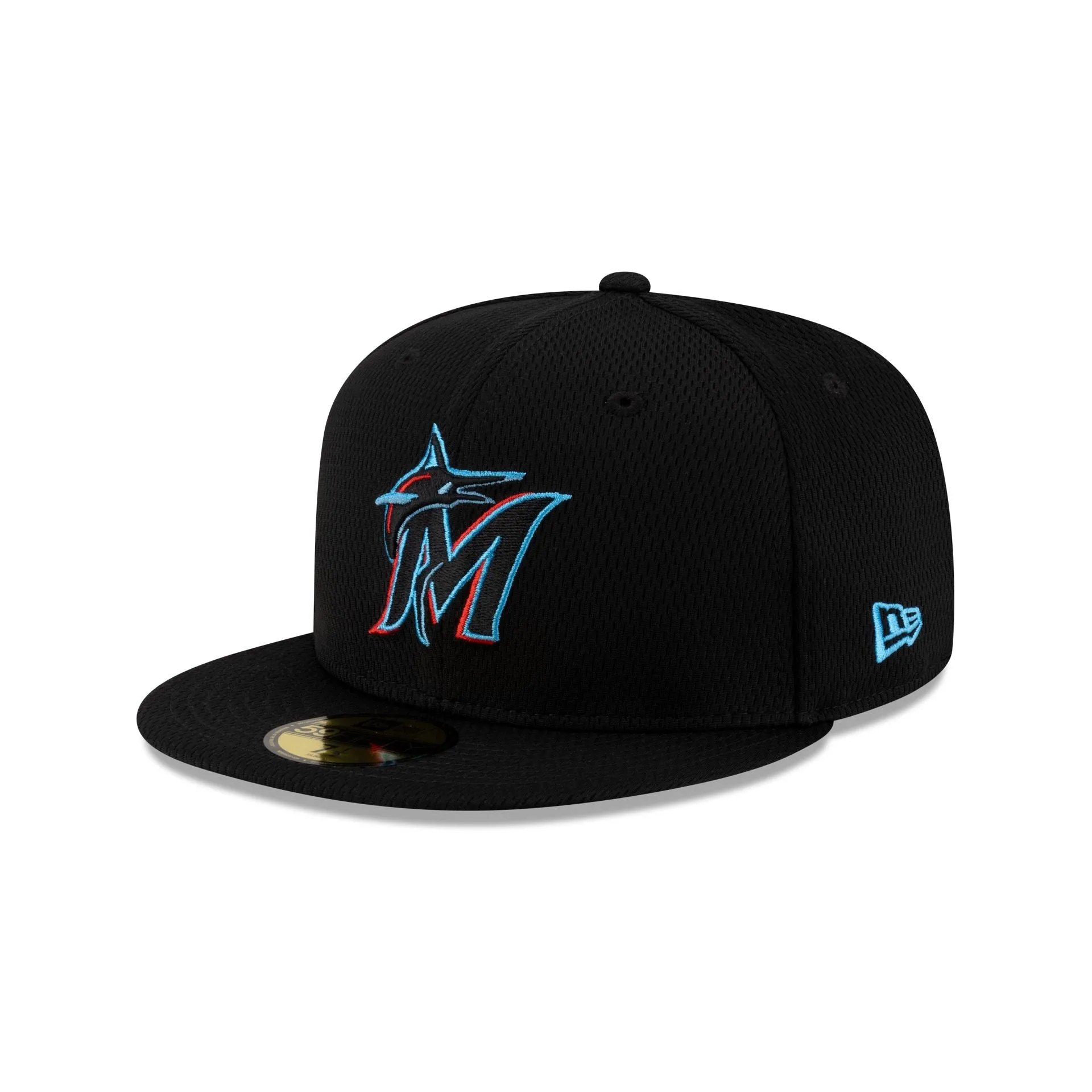 Miami Marlins 2025 Clubhouse Black 59FIFTY Fitted Hat sold by New Era