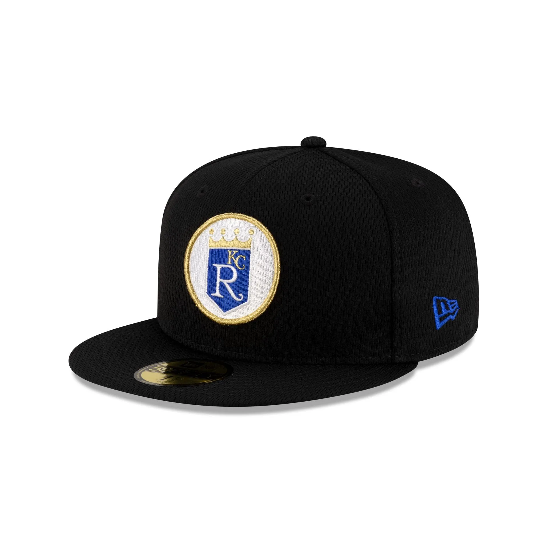 Kansas City Royals 2025 Clubhouse Alt Black 59FIFTY Fitted Hat sold by New Era