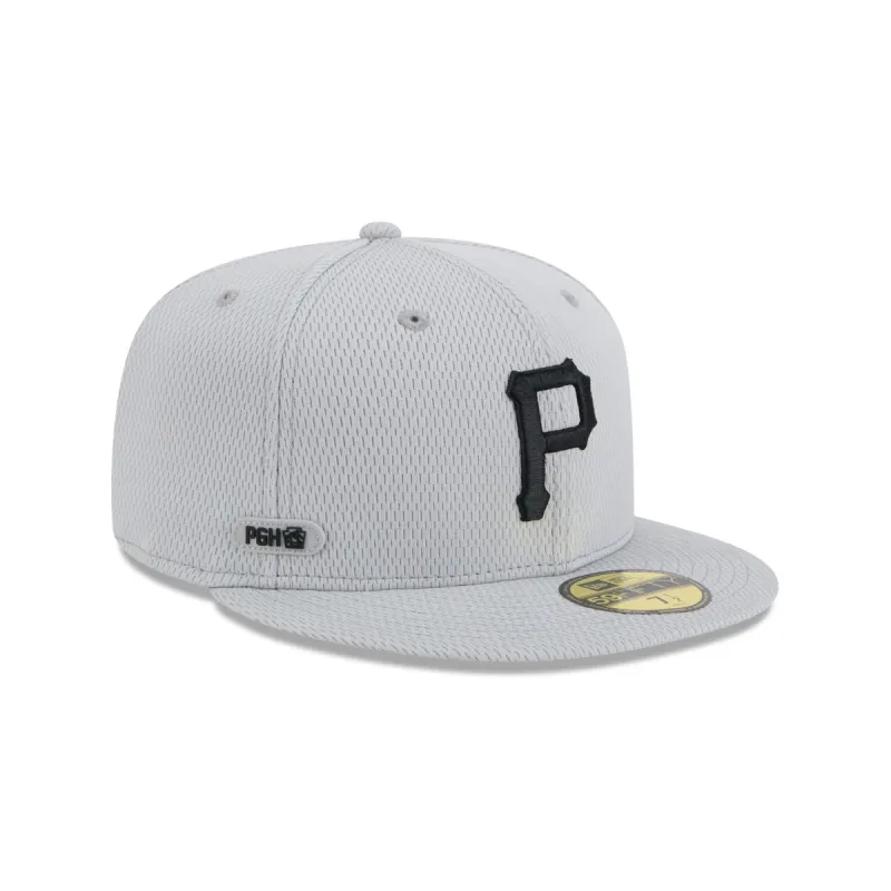 Pittsburgh Pirates 2025 Clubhouse Gray 59FIFTY Fitted Hat sold by New Era