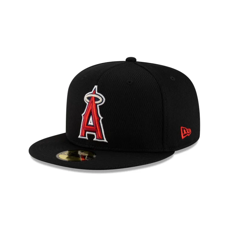 Los Angeles Angels 2025 Clubhouse Black 59FIFTY Fitted Hat sold by New Era
