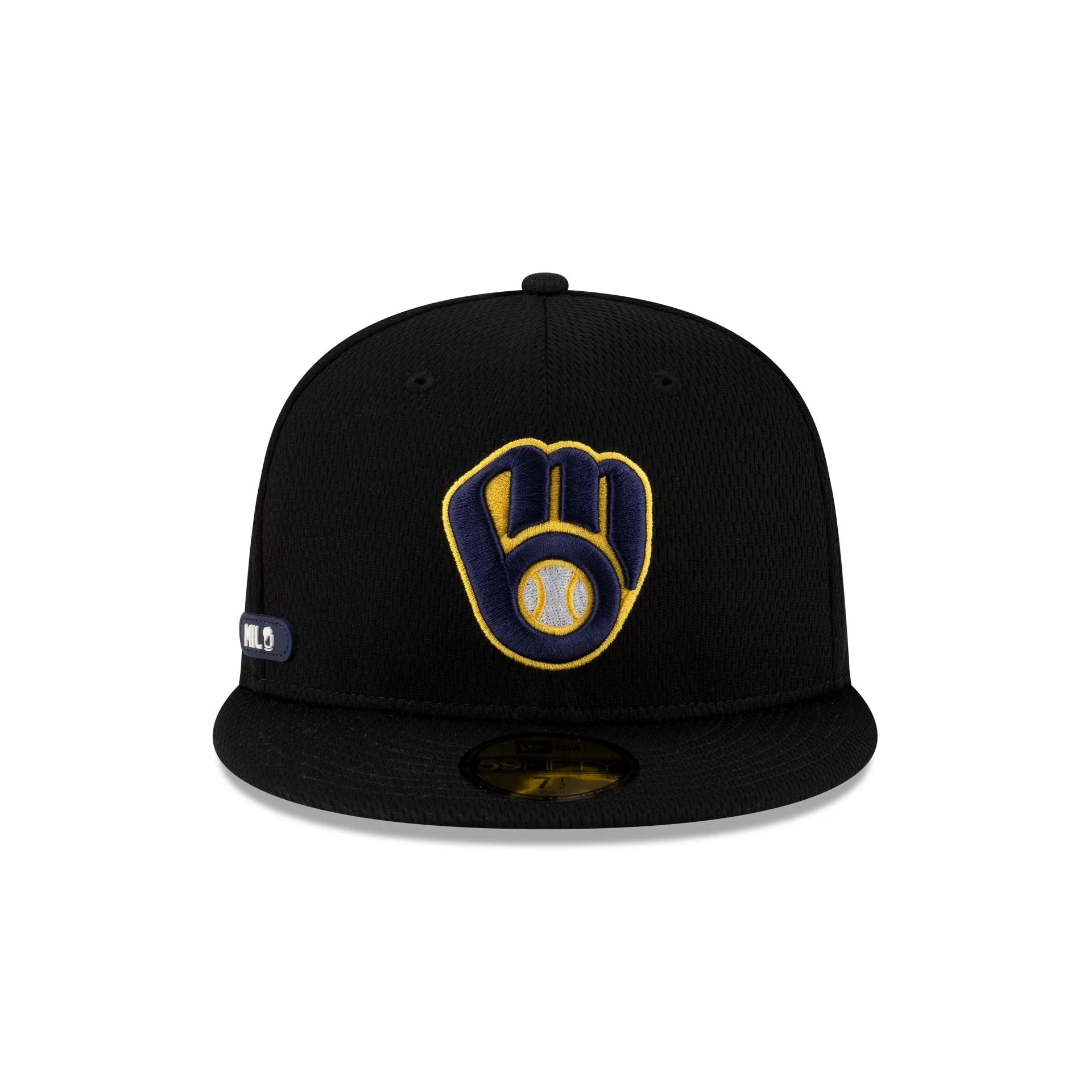Milwaukee Brewers 2025 Clubhouse Black 59FIFTY Fitted Hat sold by New Era product image thumbnail 2