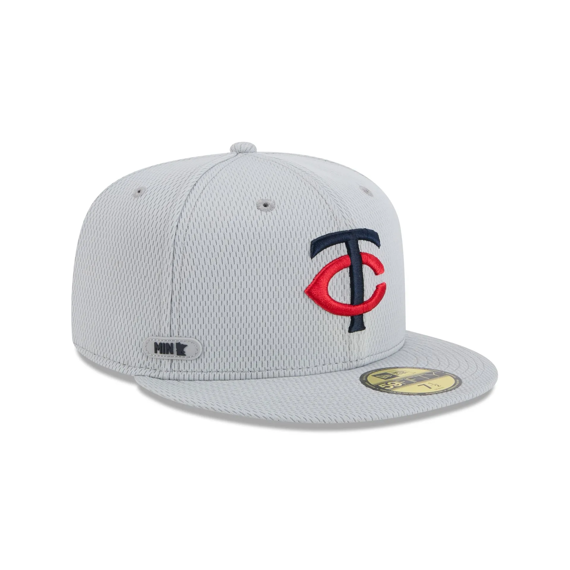 Minnesota Twins 2025 Clubhouse Gray 59FIFTY Fitted Hat sold by New Era