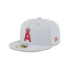 Los Angeles Angels 2025 Clubhouse Gray 59FIFTY Fitted Hat sold by New Era