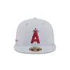 Los Angeles Angels 2025 Clubhouse Gray 59FIFTY Fitted Hat sold by New Era