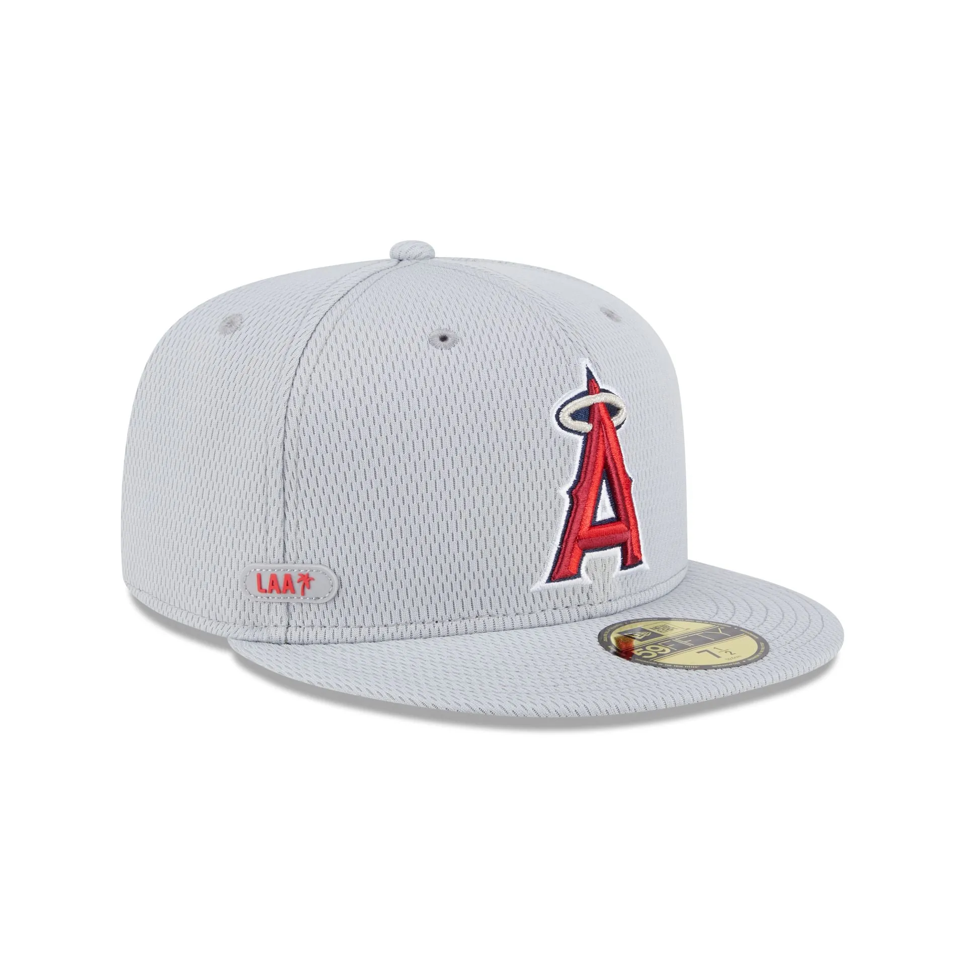 Los Angeles Angels 2025 Clubhouse Gray 59FIFTY Fitted Hat sold by New Era