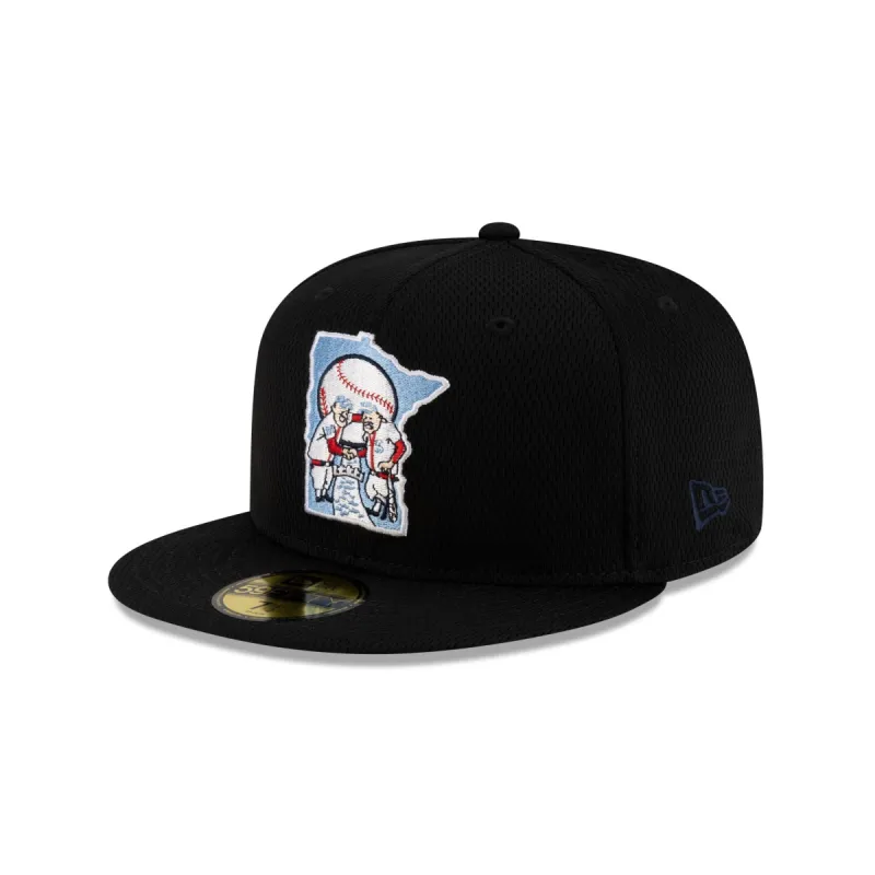 Minnesota Twins 2025 Clubhouse Alt Black 59FIFTY Fitted Hat sold by New Era