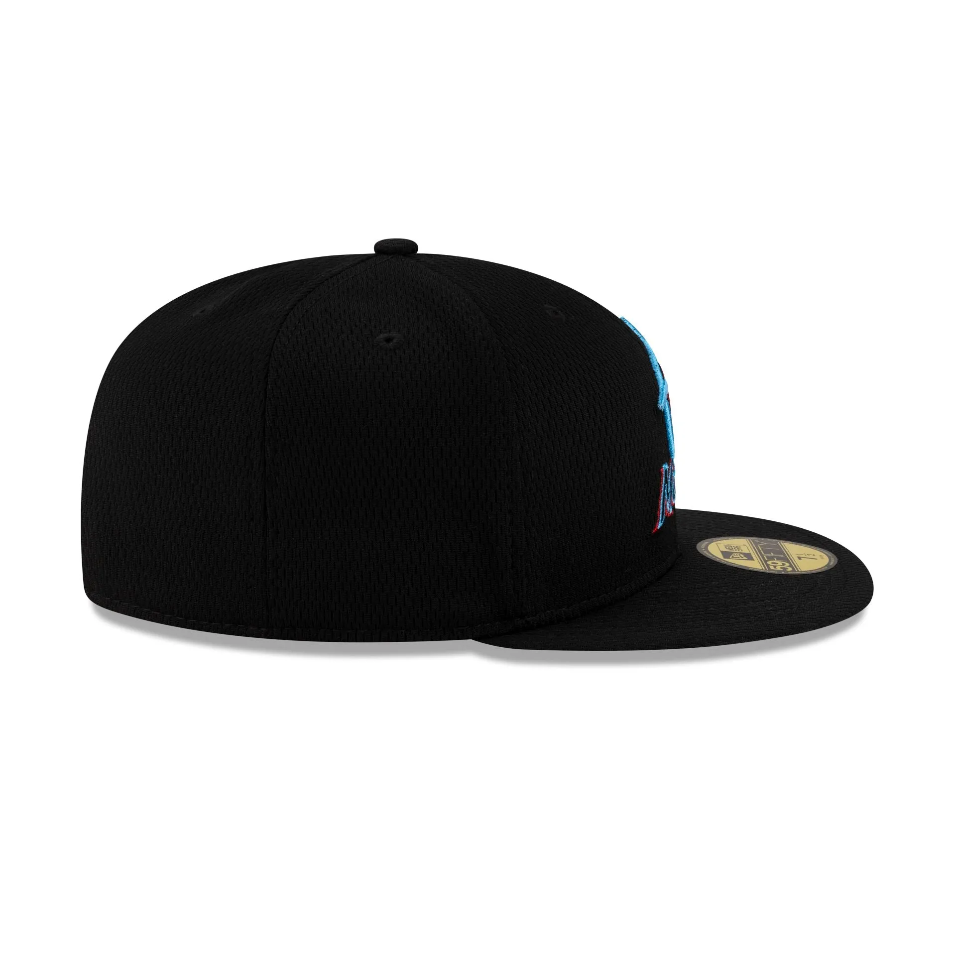 Miami Marlins 2025 Clubhouse Alt Black 59FIFTY Fitted Hat sold by New Era product image thumbnail 5