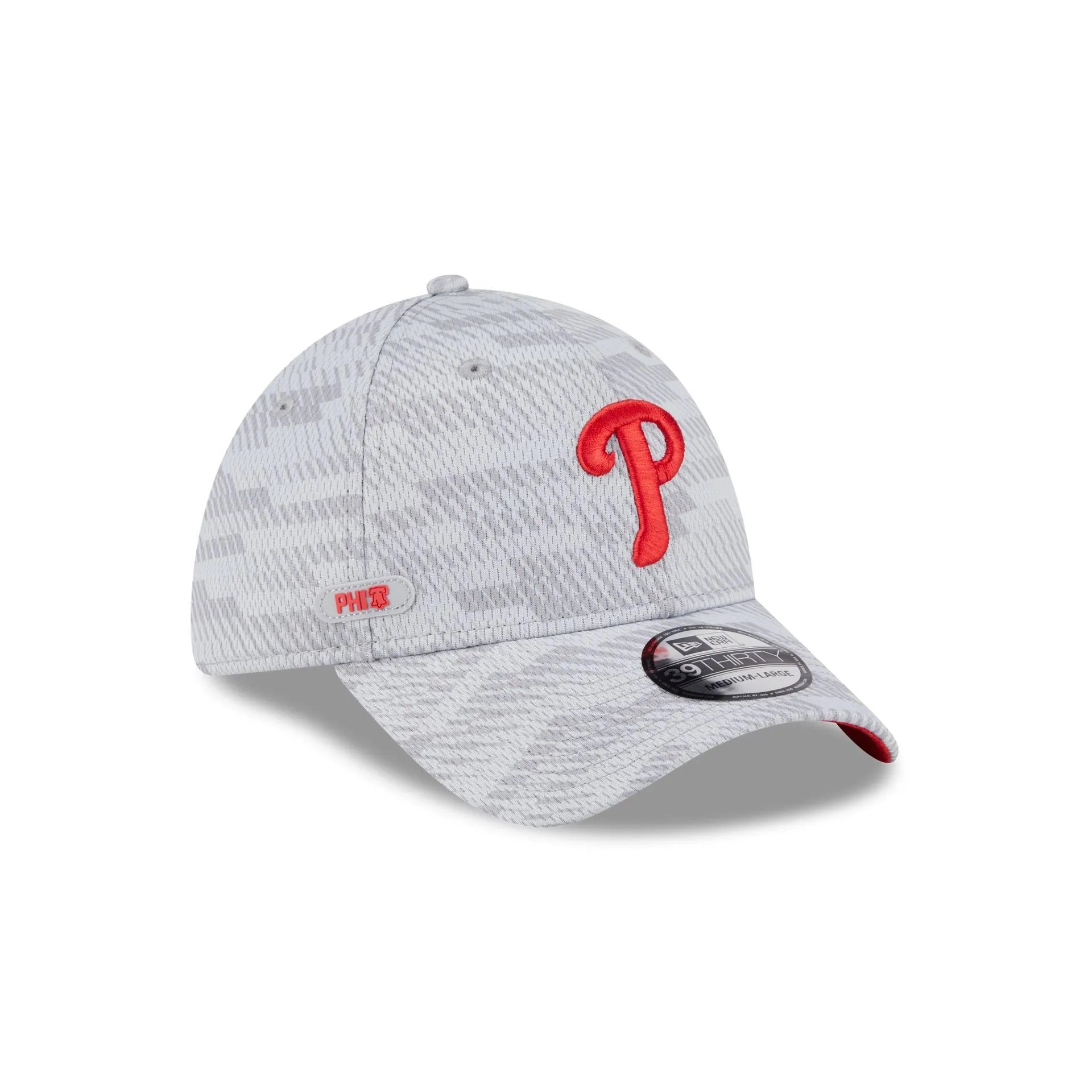 Philadelphia Phillies 2025 Clubhouse Gray 39THIRTY Stretch Fit sold by New Era