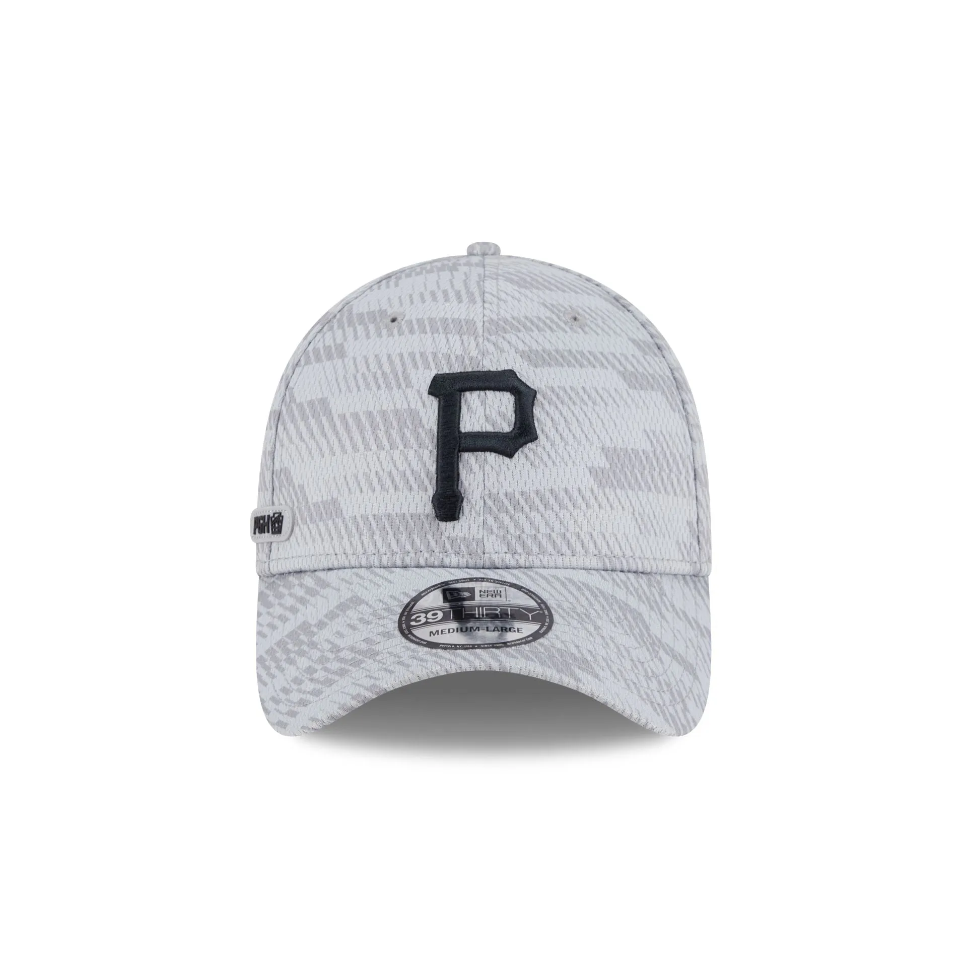 Pittsburgh Pirates 2025 Clubhouse Gray 39THIRTY Stretch Fit sold by New Era product image thumbnail 2
