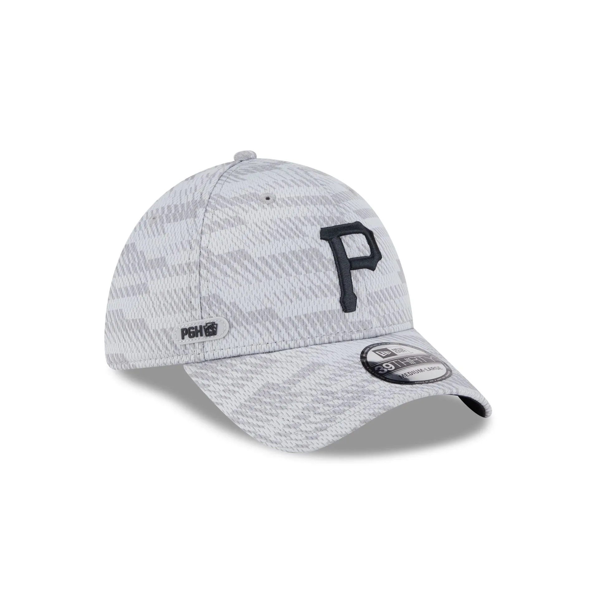 Pittsburgh Pirates 2025 Clubhouse Gray 39THIRTY Stretch Fit sold by New Era
