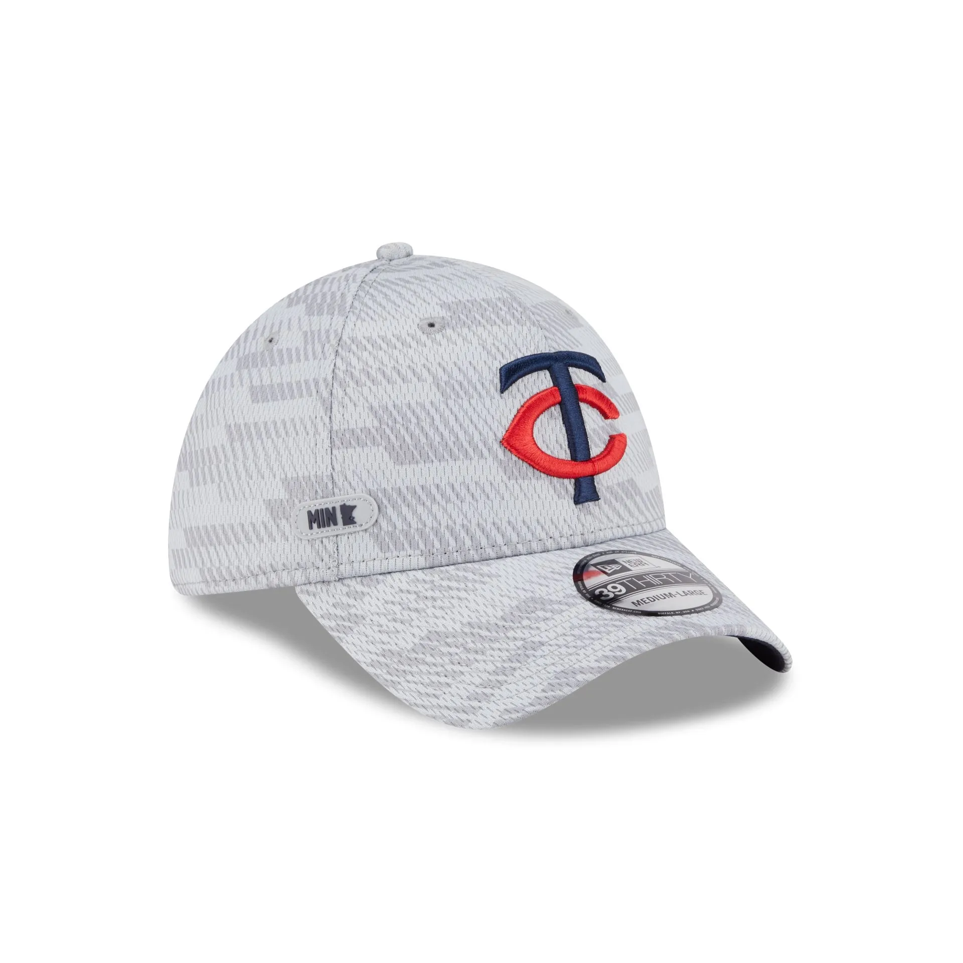 Minnesota Twins 2025 Clubhouse Gray 39THIRTY Stretch Fit sold by New Era