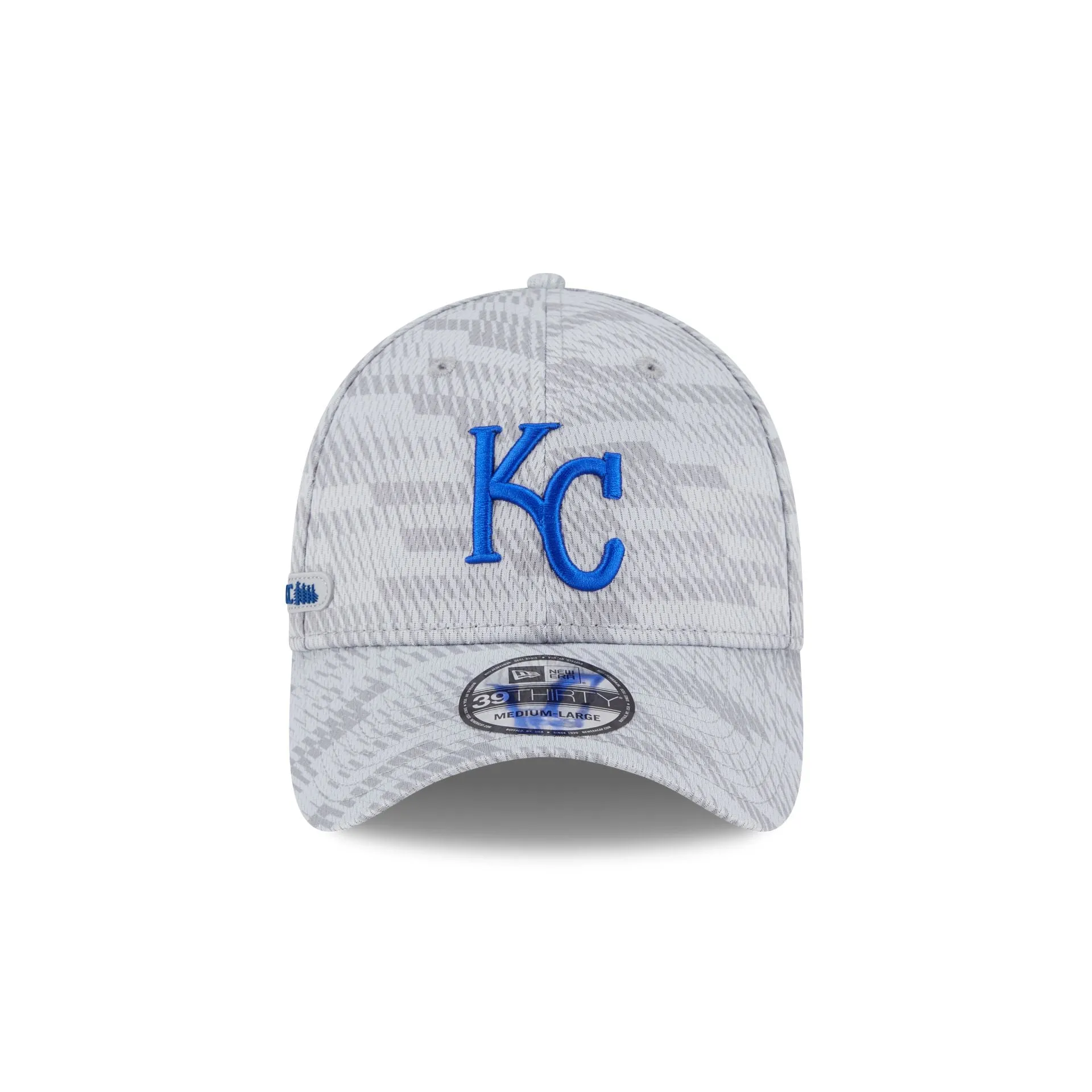 Kansas City Royals 2025 Clubhouse Gray 39THIRTY Stretch Fit sold by New Era product image thumbnail 2