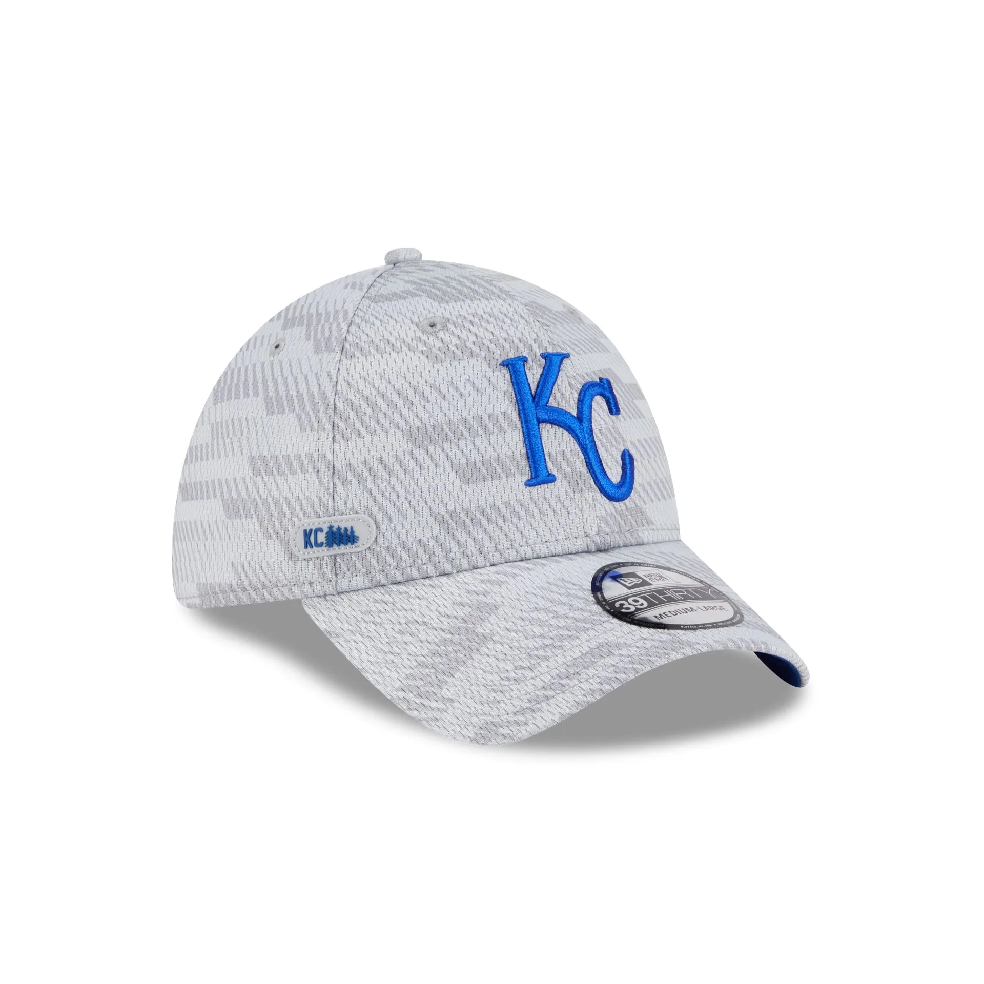 Kansas City Royals 2025 Clubhouse Gray 39THIRTY Stretch Fit sold by New Era