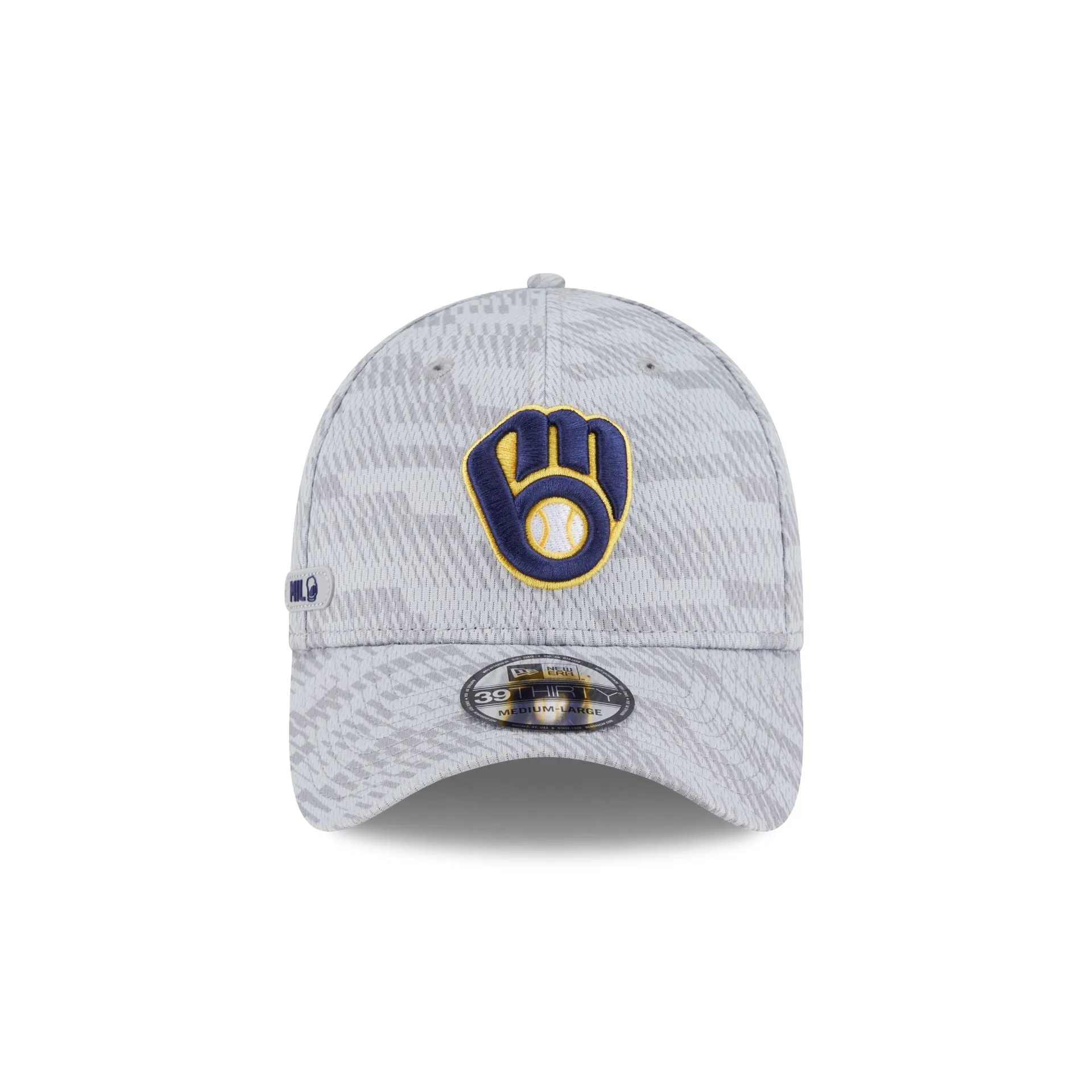 Milwaukee Brewers 2025 Clubhouse Gray 39THIRTY Stretch Fit sold by New Era product image thumbnail 2