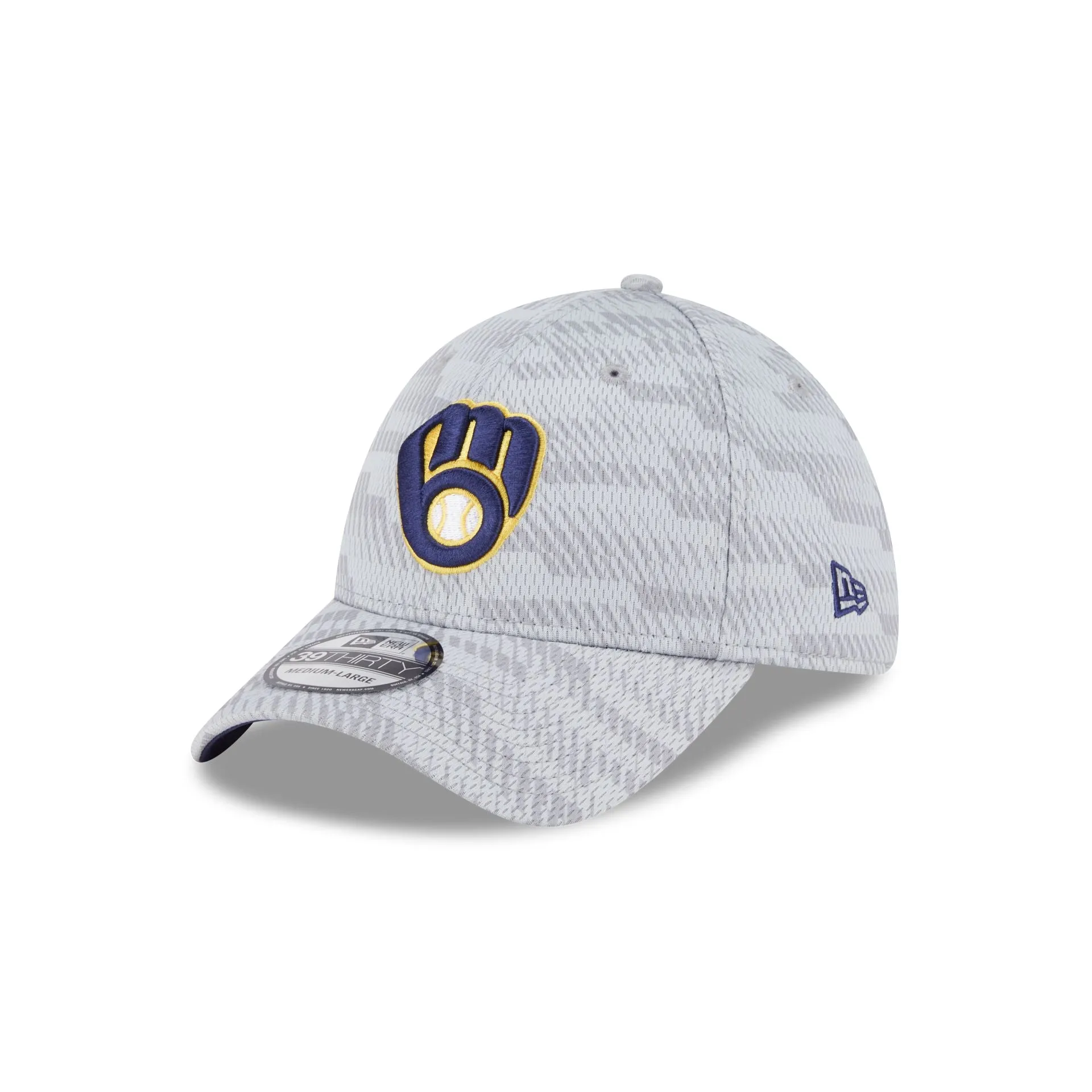 Milwaukee Brewers 2025 Clubhouse Gray 39THIRTY Stretch Fit sold by New Era product image thumbnail 3