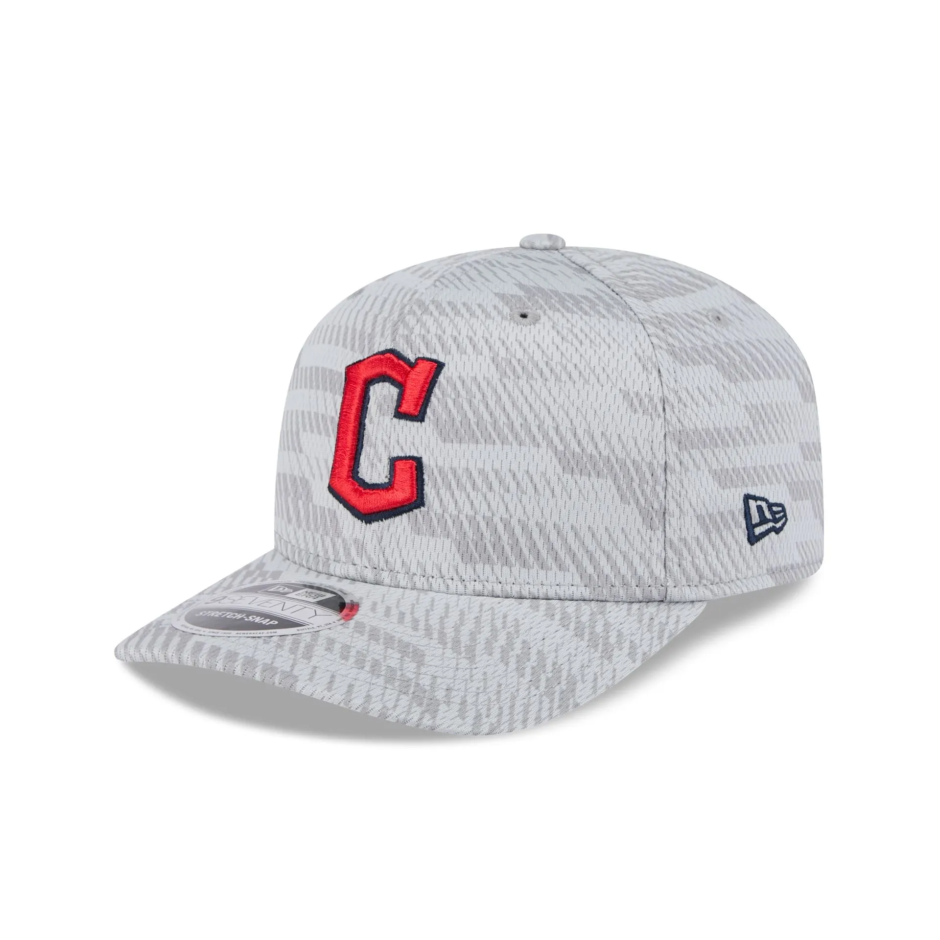 Cleveland Guardians 2025 Clubhouse Gray 9SEVENTY Stretch-Snap Hat sold by New Era product image thumbnail 3