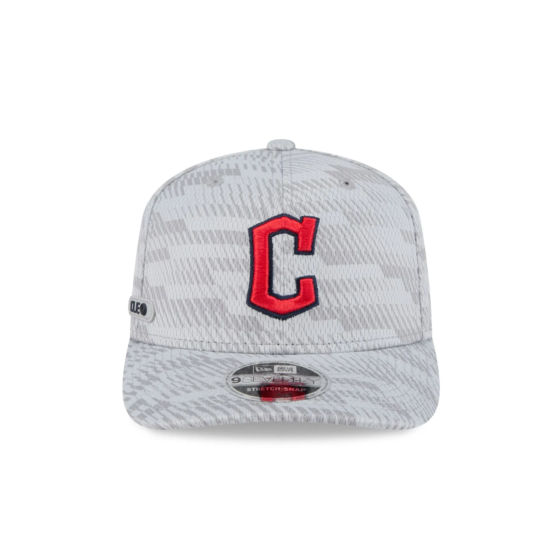 Cleveland Guardians 2025 Clubhouse Gray 9SEVENTY Stretch-Snap Hat sold by New Era product image thumbnail 2