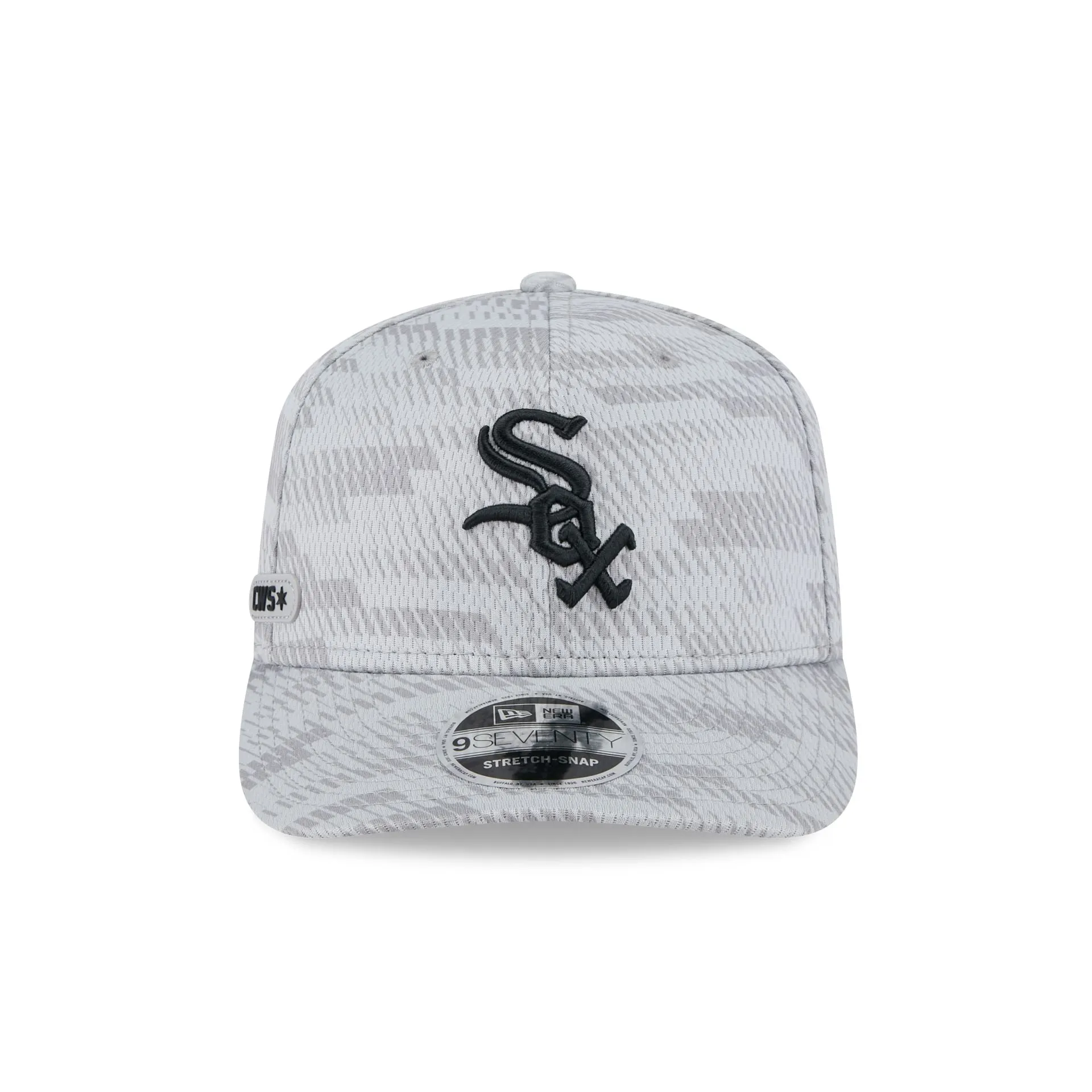 Chicago White Sox 2025 Clubhouse Gray 9SEVENTY Stretch-Snap Hat sold by New Era product image thumbnail 2