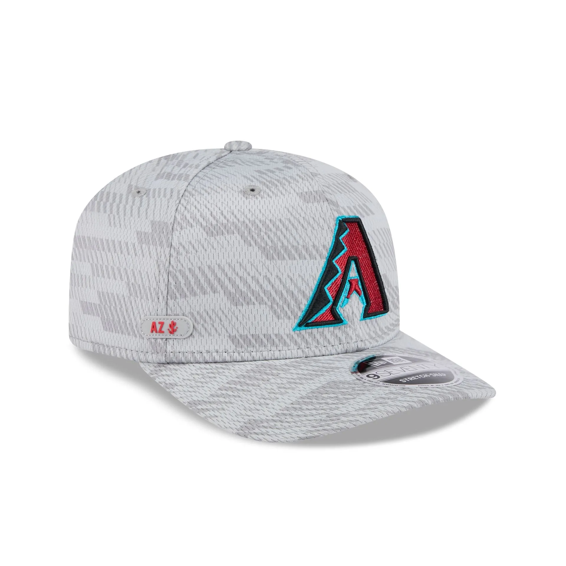 Arizona Diamondbacks 2025 Clubhouse Gray 9SEVENTY Stretch-Snap Hat sold by New Era