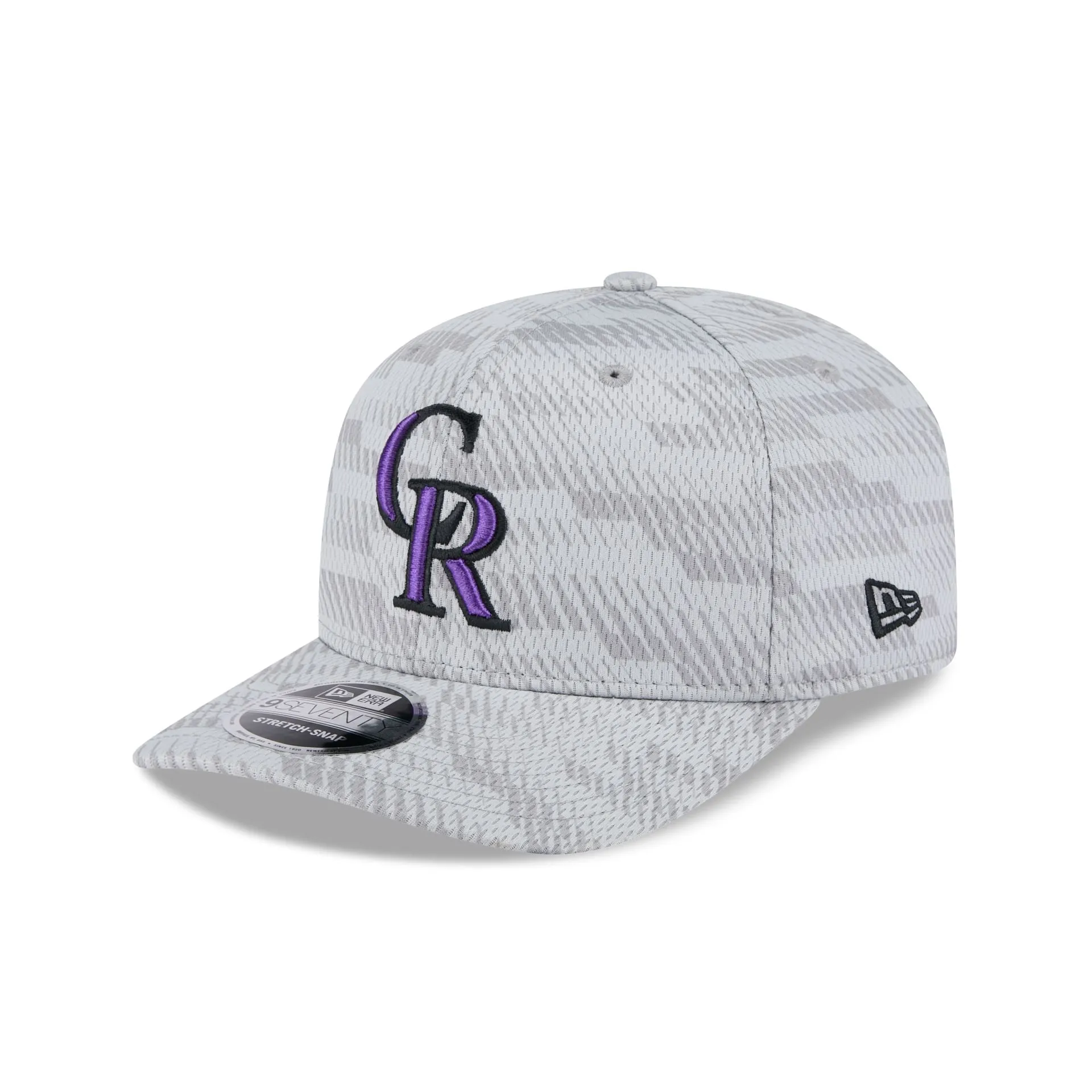 Colorado Rockies 2025 Clubhouse Gray 9SEVENTY Stretch-Snap Hat sold by New Era product image thumbnail 3