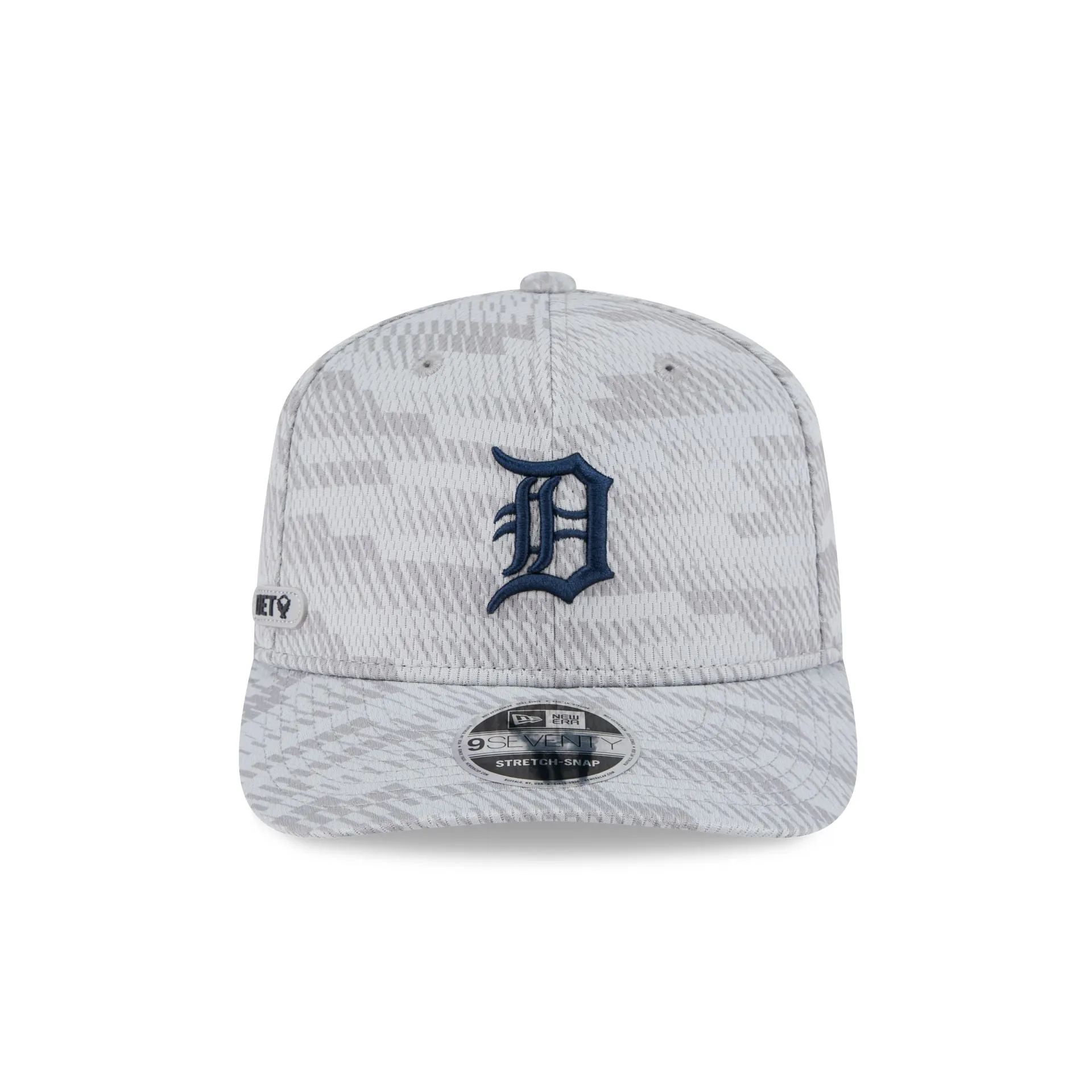 Detroit Tigers 2025 Clubhouse Gray 9SEVENTY Stretch-Snap Hat sold by New Era product image thumbnail 2
