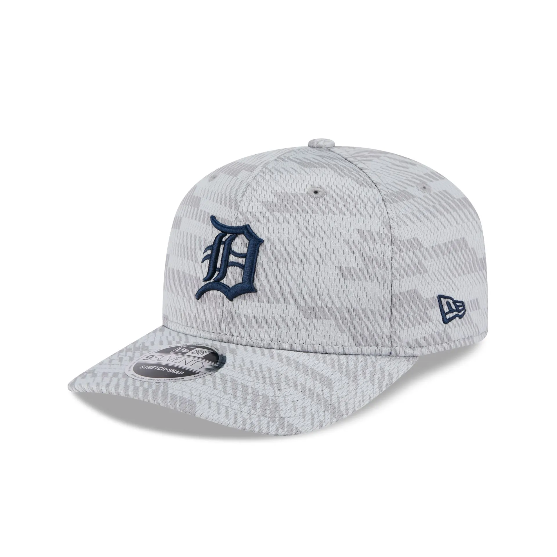 Detroit Tigers 2025 Clubhouse Gray 9SEVENTY Stretch-Snap Hat sold by New Era product image thumbnail 3