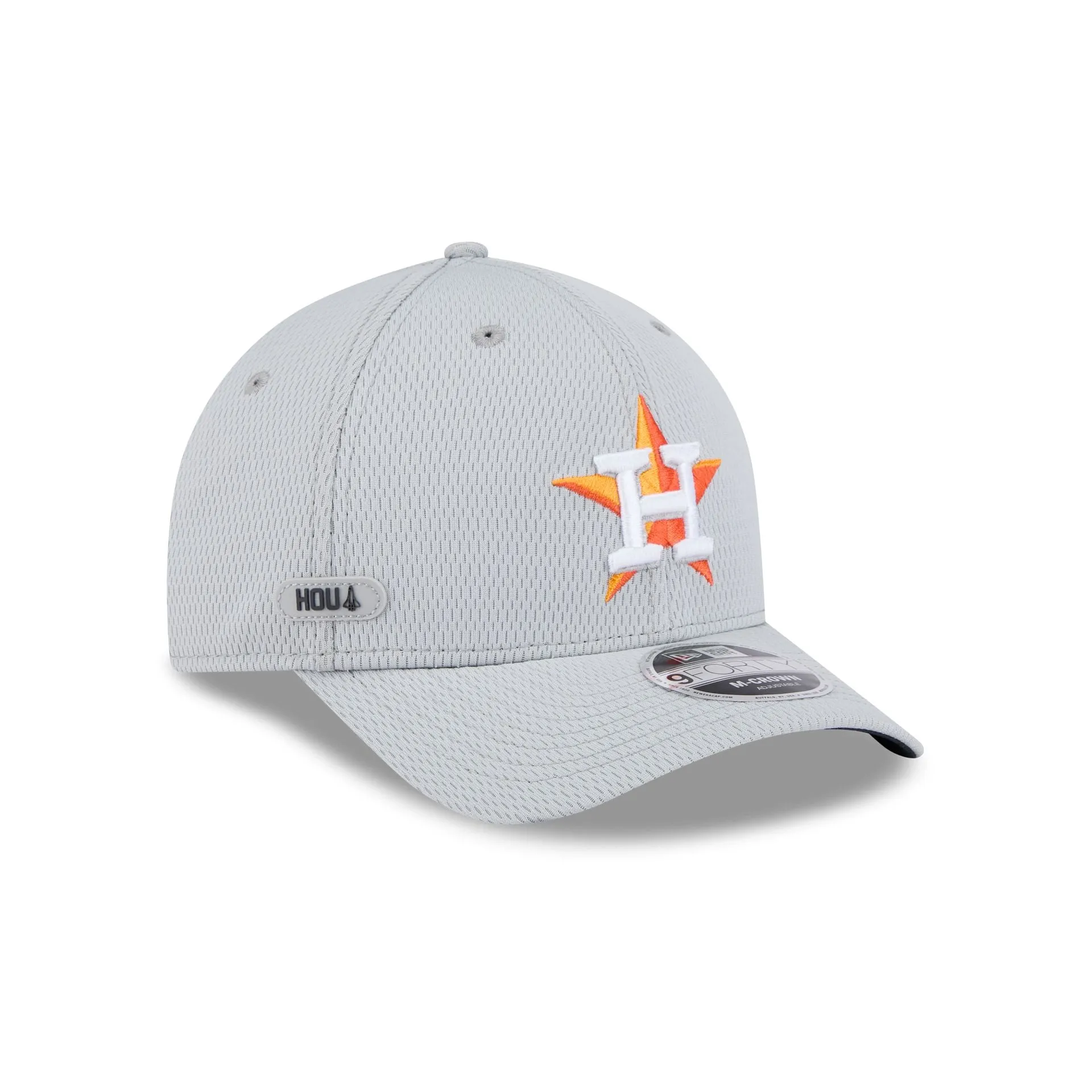 Houston Astros 2025 Clubhouse Gray 9FORTY M-Crown Snapback Hat sold by New Era