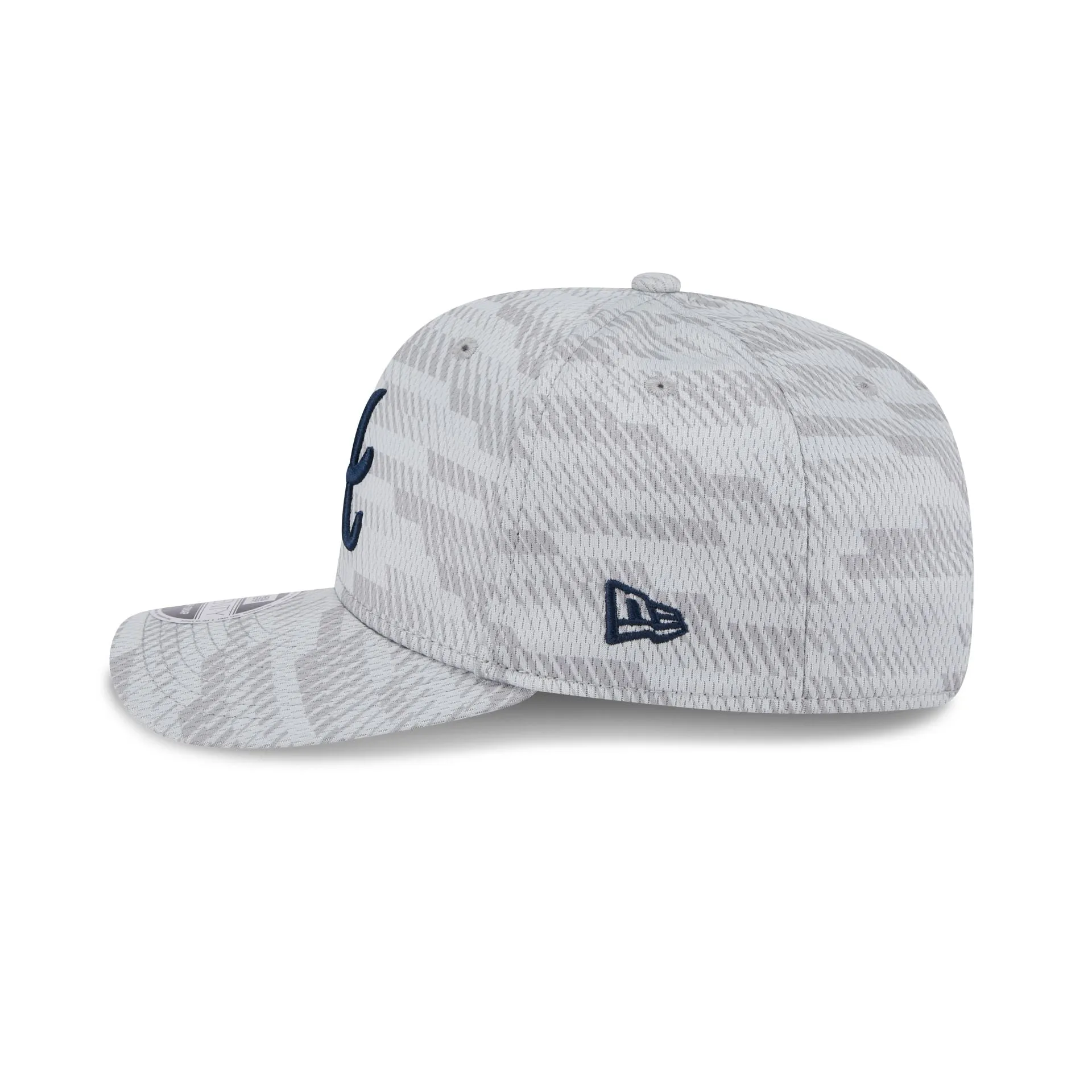 Atlanta Braves 2025 Clubhouse Gray 9SEVENTY Stretch-Snap Hat sold by New Era product image thumbnail 5