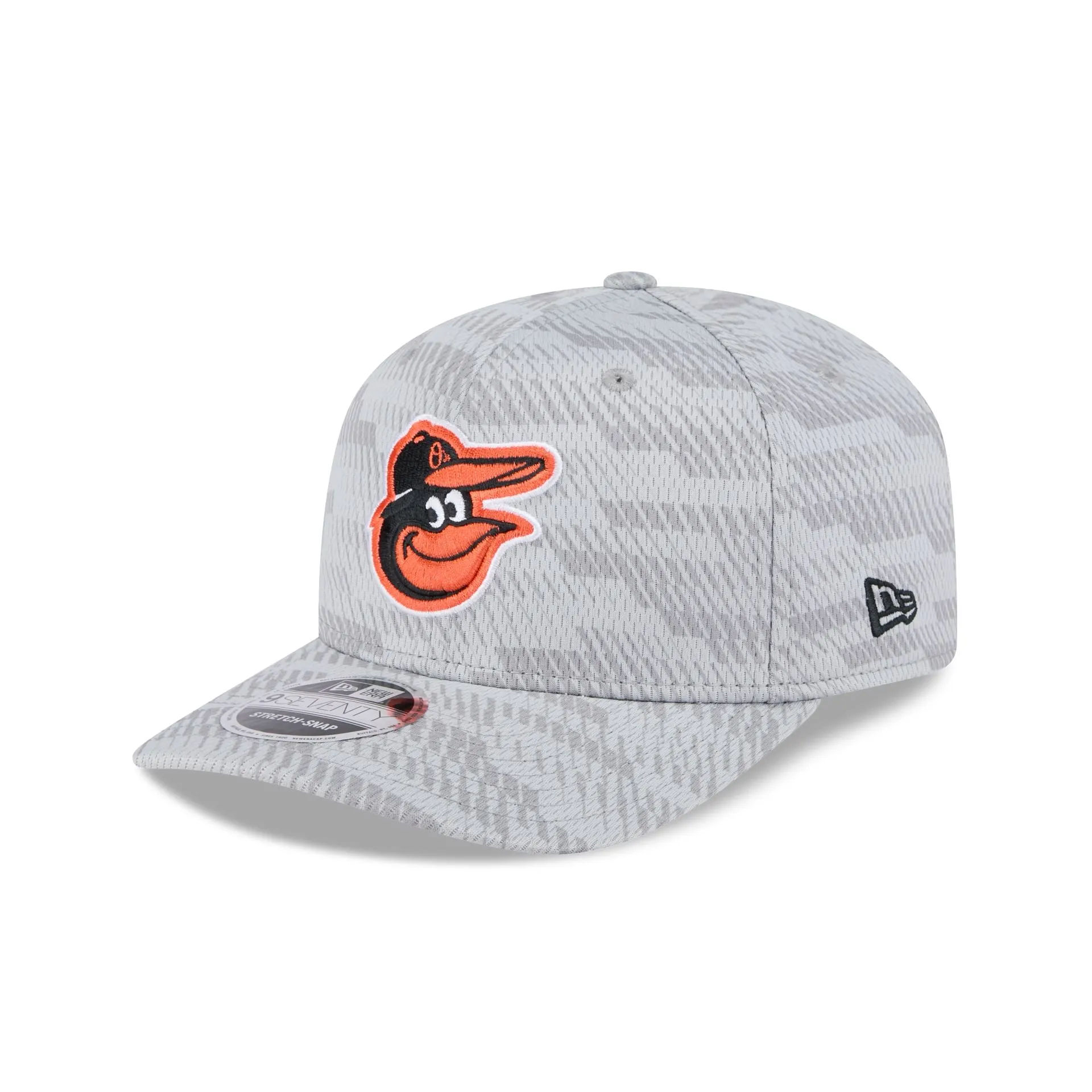 Baltimore Orioles 2025 Clubhouse Gray 9SEVENTY Stretch-Snap Hat sold by New Era product image thumbnail 3