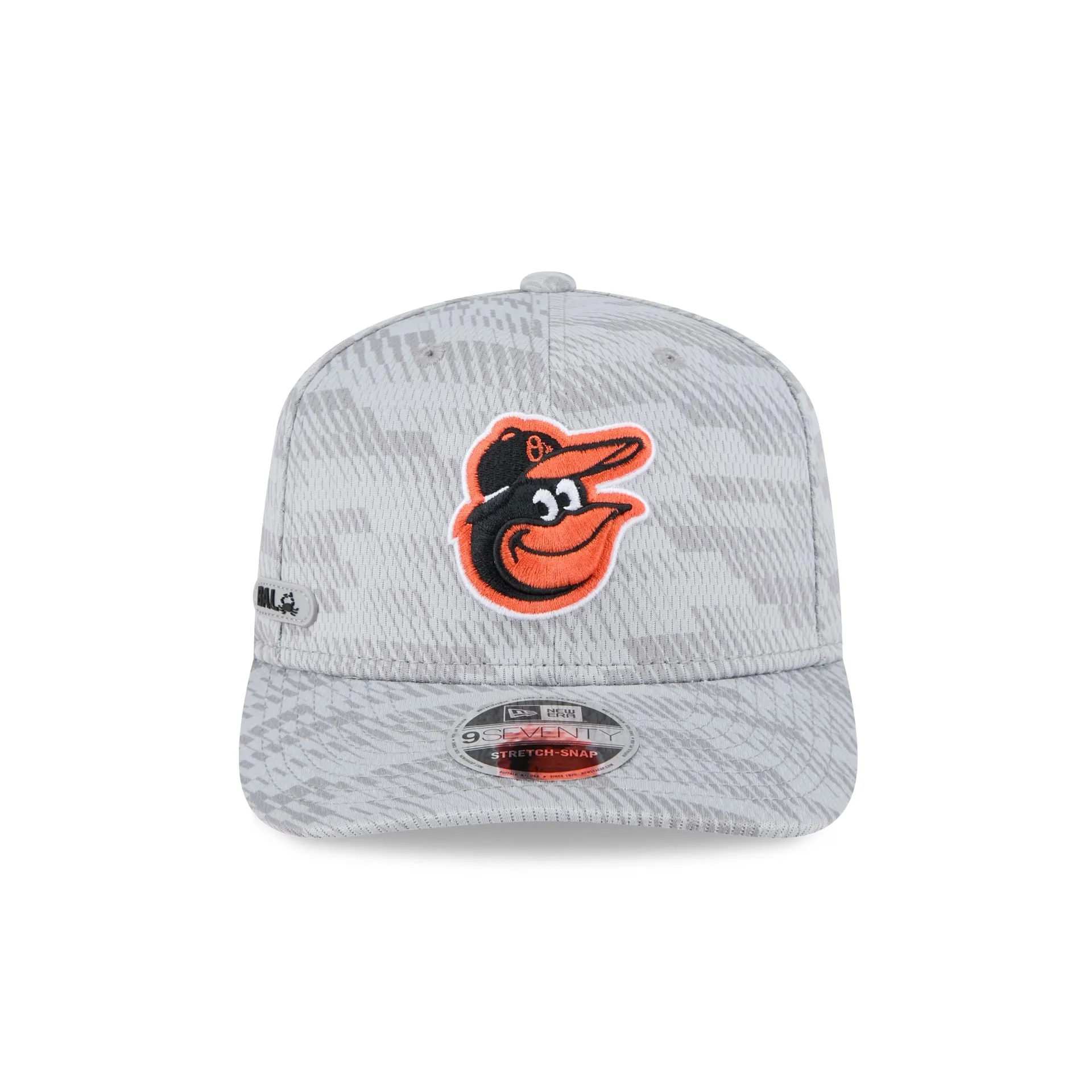 Baltimore Orioles 2025 Clubhouse Gray 9SEVENTY Stretch-Snap Hat sold by New Era product image thumbnail 2