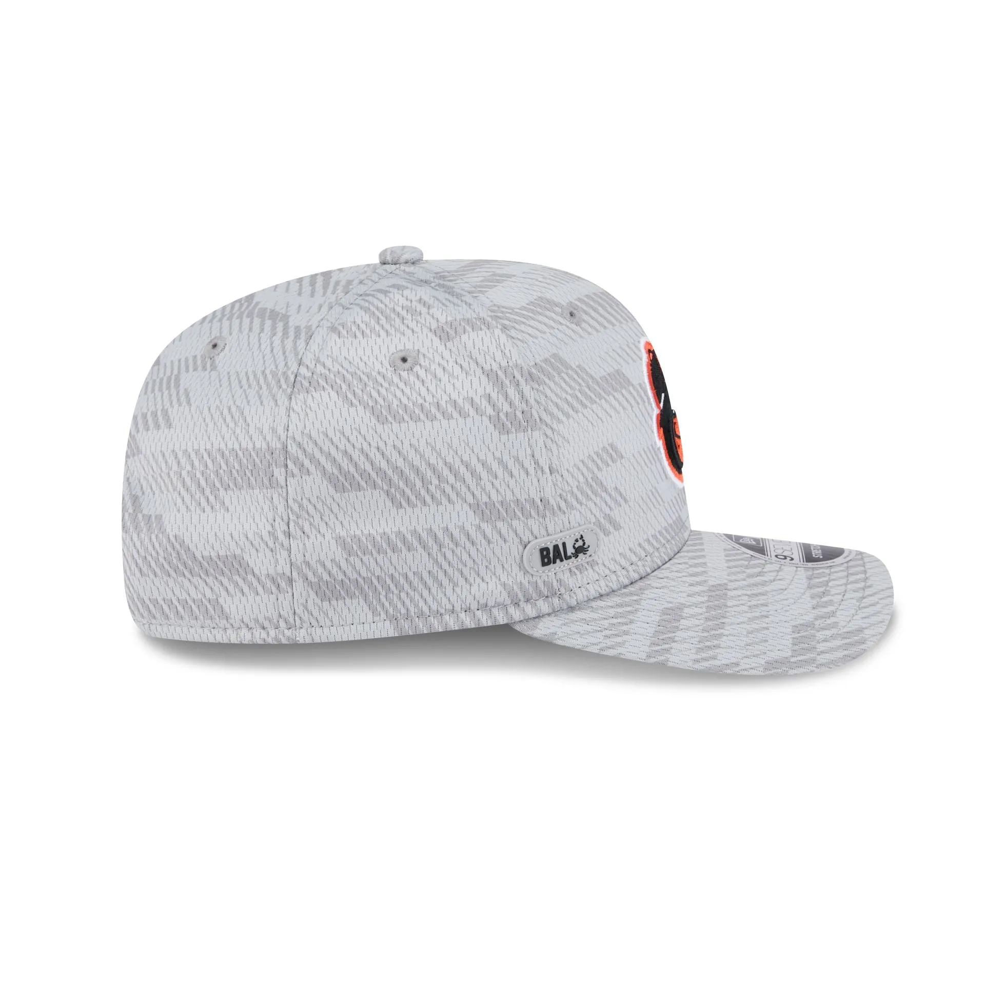 Baltimore Orioles 2025 Clubhouse Gray 9SEVENTY Stretch-Snap Hat sold by New Era product image thumbnail 4