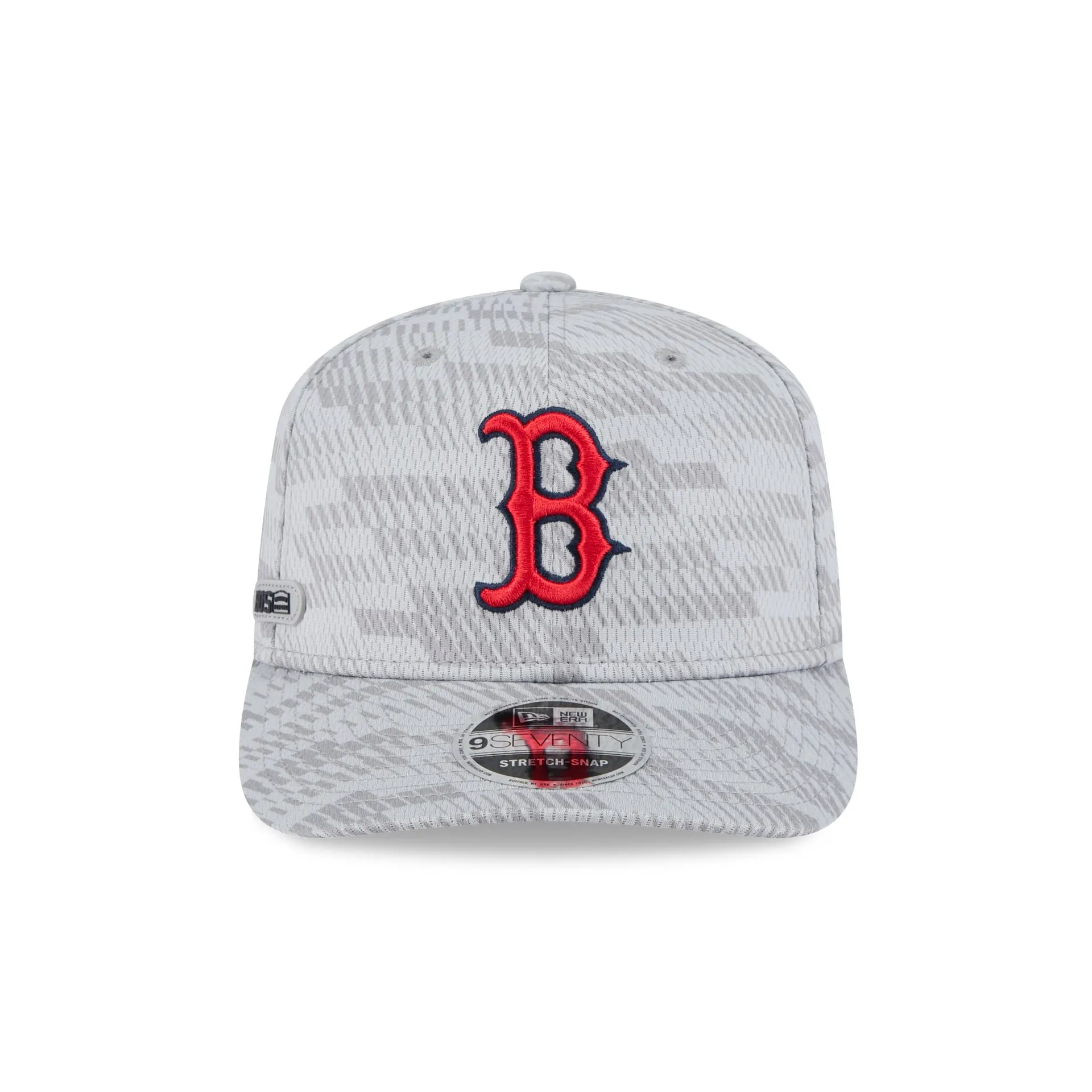 Boston Red Sox 2025 Clubhouse Gray 9SEVENTY Stretch-Snap Hat sold by New Era product image thumbnail 2