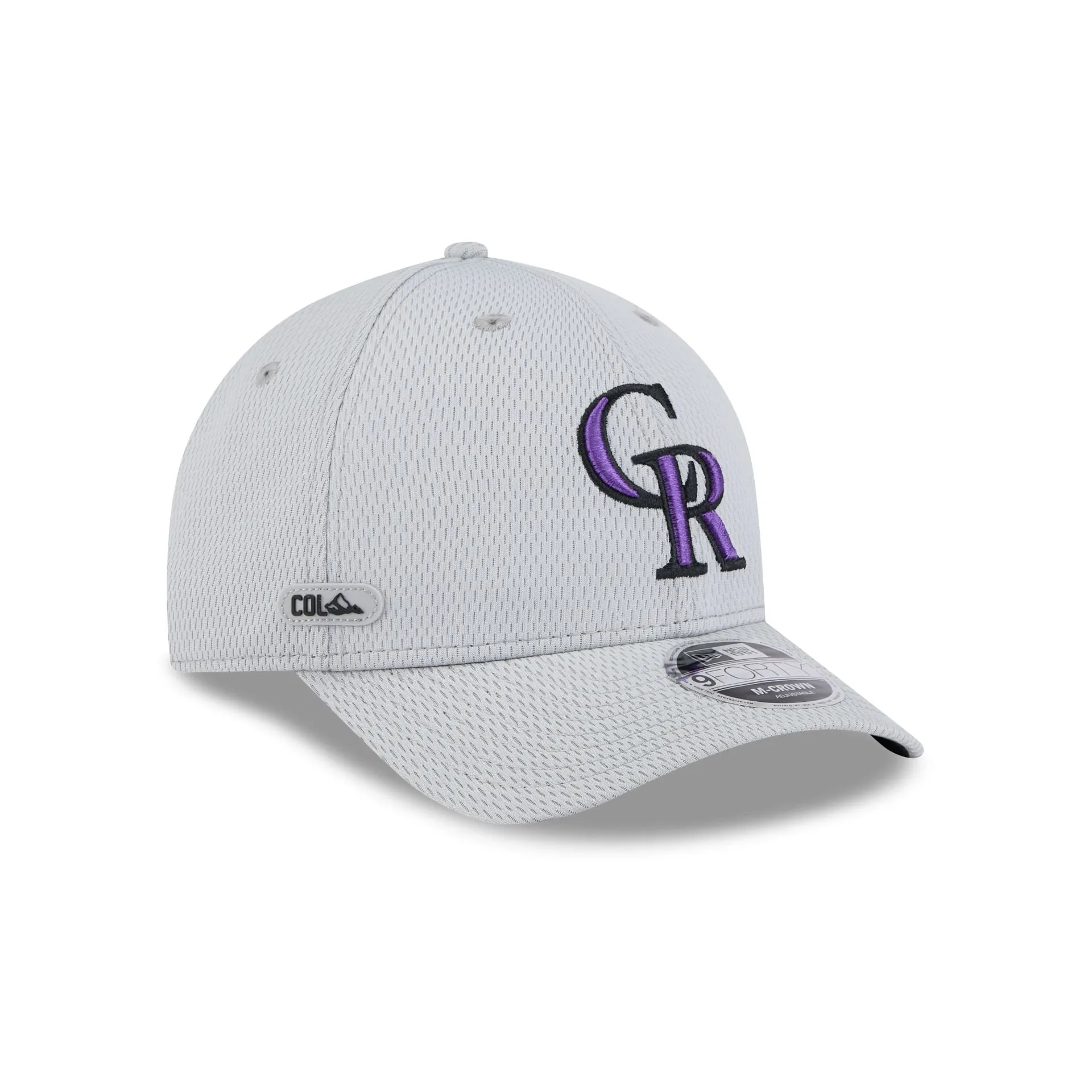 Colorado Rockies 2025 Clubhouse Gray 9FORTY M-Crown Snapback Hat sold by New Era