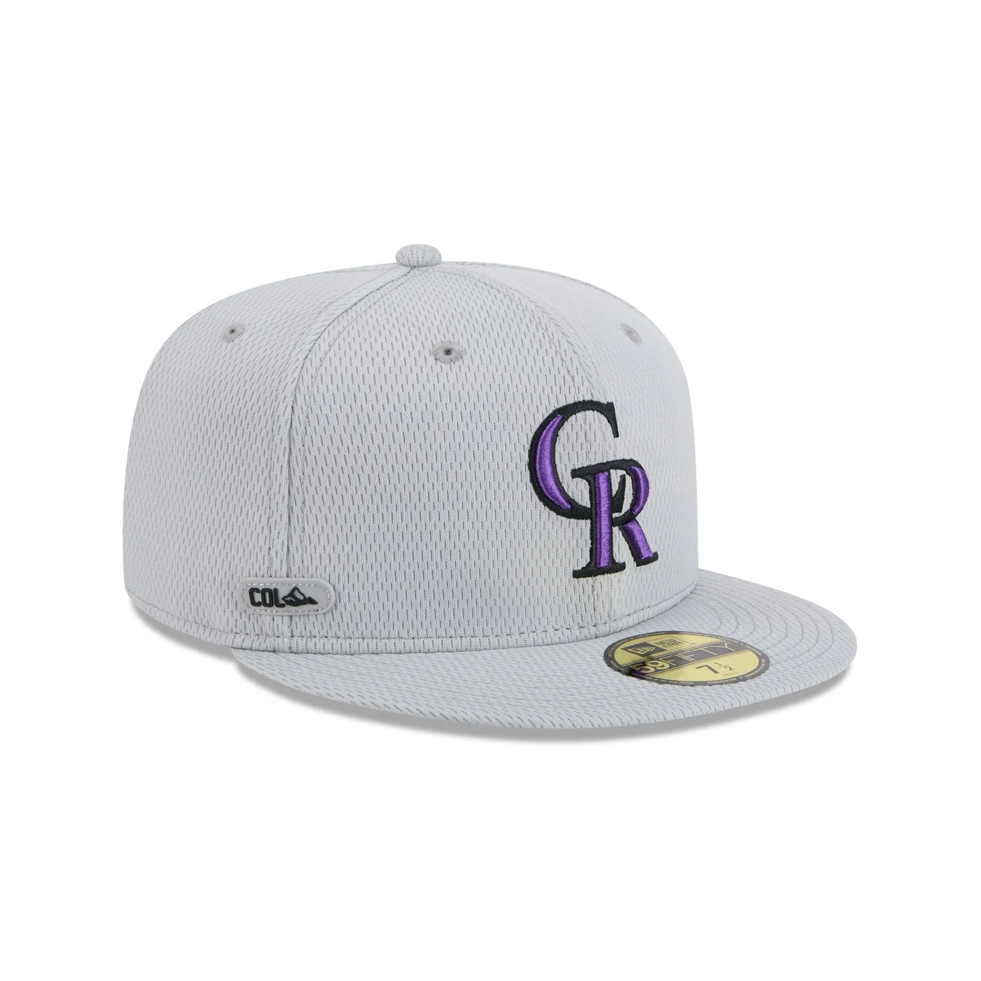 Colorado Rockies 2025 Clubhouse Gray 59FIFTY Fitted Hat sold by New Era