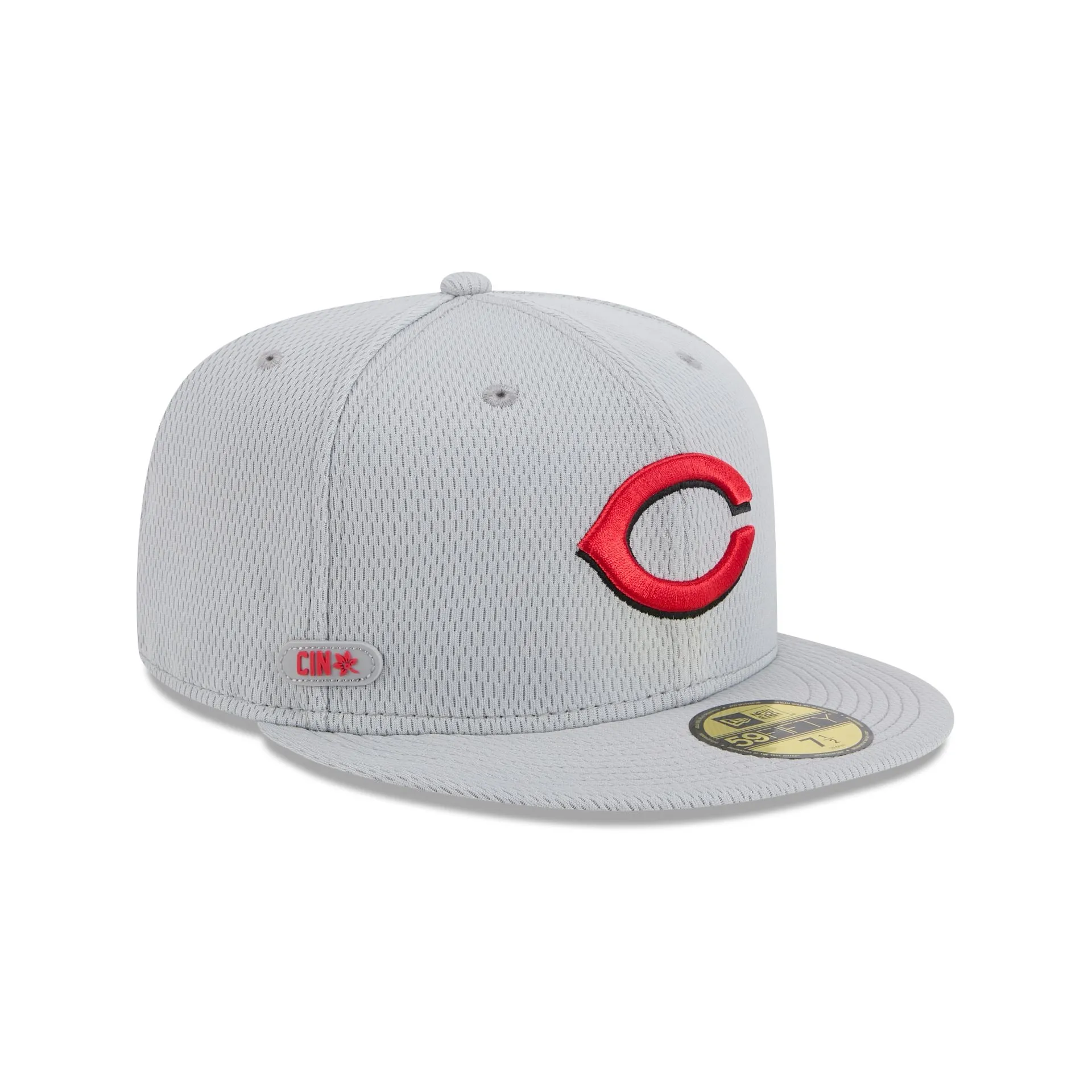 Cincinnati Reds 2025 Clubhouse Gray 59FIFTY Fitted Hat sold by New Era