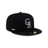 Colorado Rockies 2025 Clubhouse Black 59FIFTY Fitted Hat sold by New Era