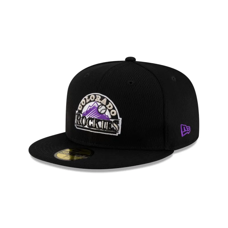 Colorado Rockies 2025 Clubhouse Alt Black 59FIFTY Fitted Hat sold by New Era