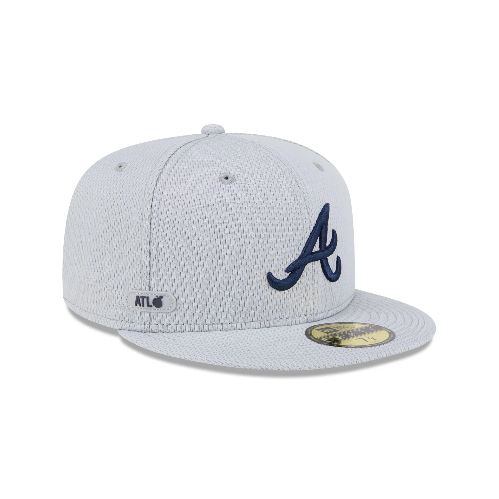 Atlanta Braves 2025 Clubhouse Gray 59FIFTY Fitted Hat sold by New Era