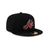 Atlanta Braves 2025 Clubhouse Alt Black 59FIFTY Fitted Hat sold by New Era
