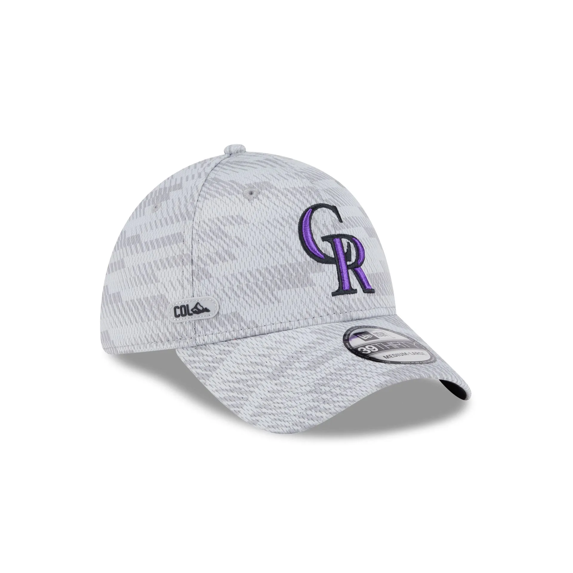 Colorado Rockies 2025 Clubhouse Gray 39THIRTY Stretch Fit sold by New Era