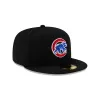 Chicago Cubs 2025 Clubhouse Alt Black 59FIFTY Fitted Hat sold by New Era