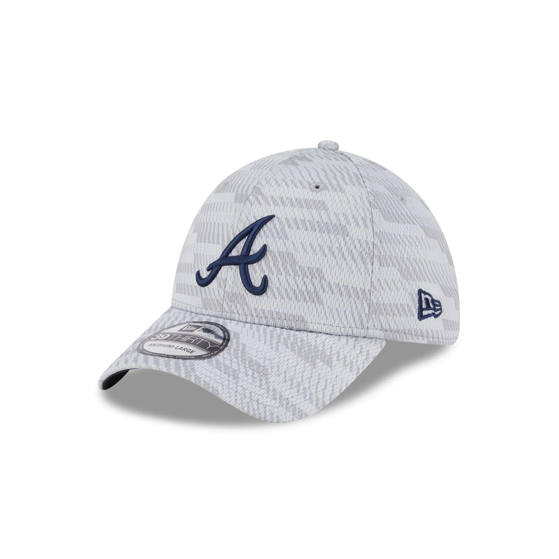 Atlanta Braves 2025 Clubhouse Gray 39THIRTY Stretch Fit sold by New Era product image thumbnail 3