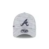 Atlanta Braves 2025 Clubhouse Gray 39THIRTY Stretch Fit sold by New Era