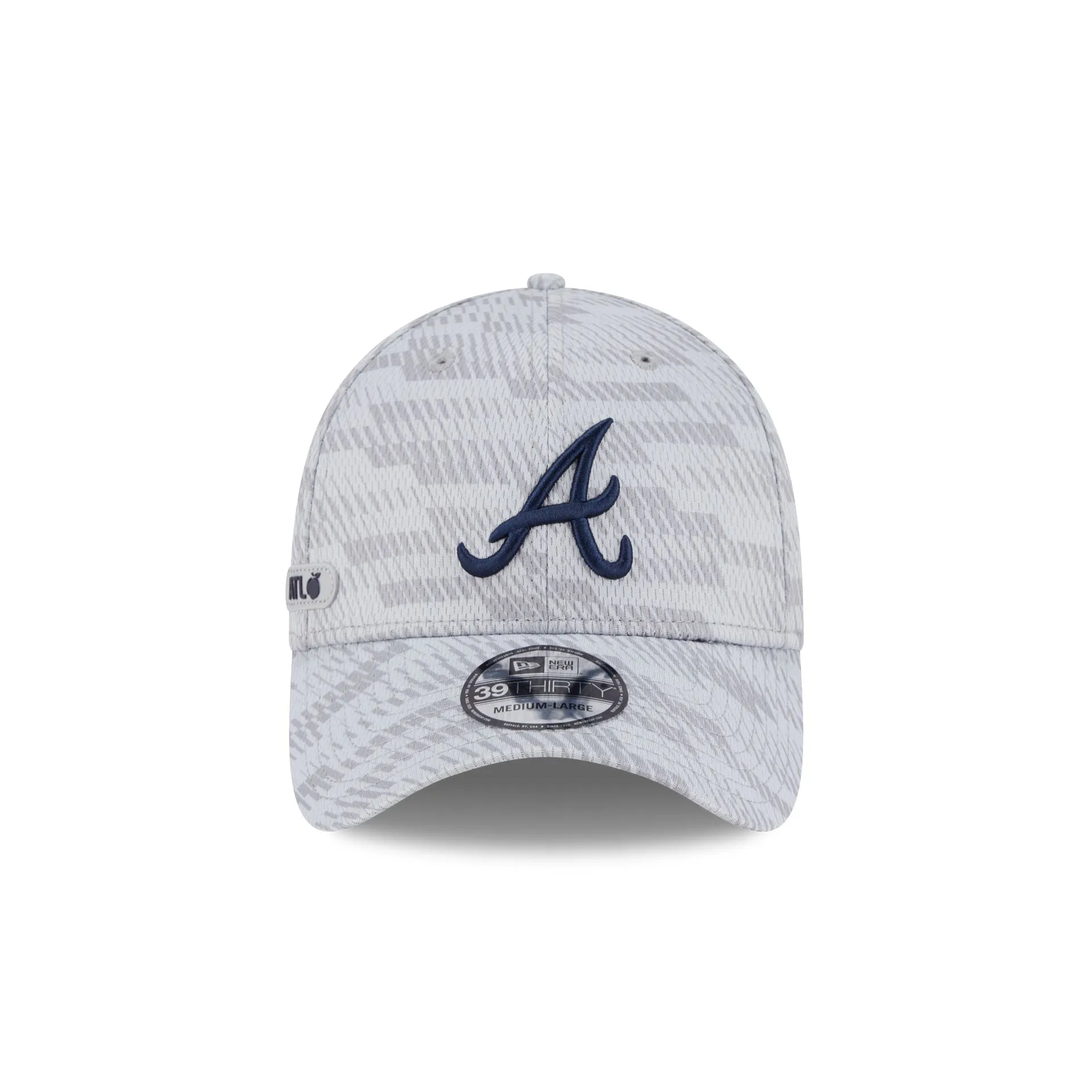 Atlanta Braves 2025 Clubhouse Gray 39THIRTY Stretch Fit sold by New Era product image thumbnail 2