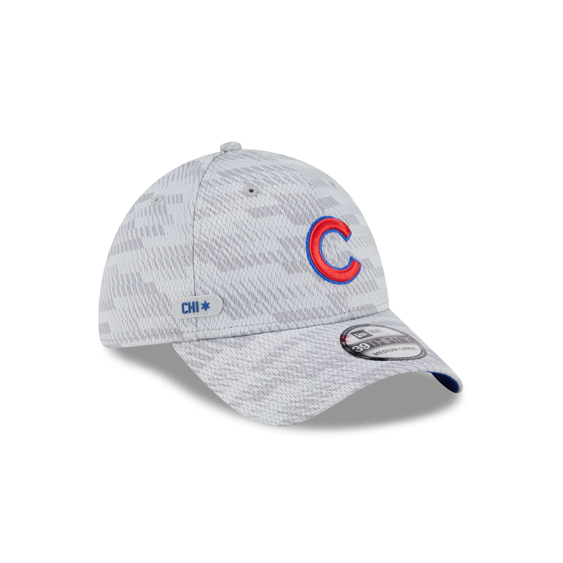 Chicago Cubs 2025 Clubhouse Gray 39THIRTY Stretch Fit sold by New Era