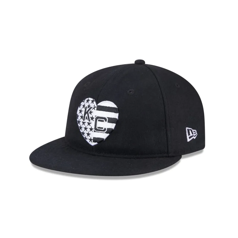 Kansas City Monarchs Flag Retro Crown 59FIFTY Fitted Hat sold by New Era